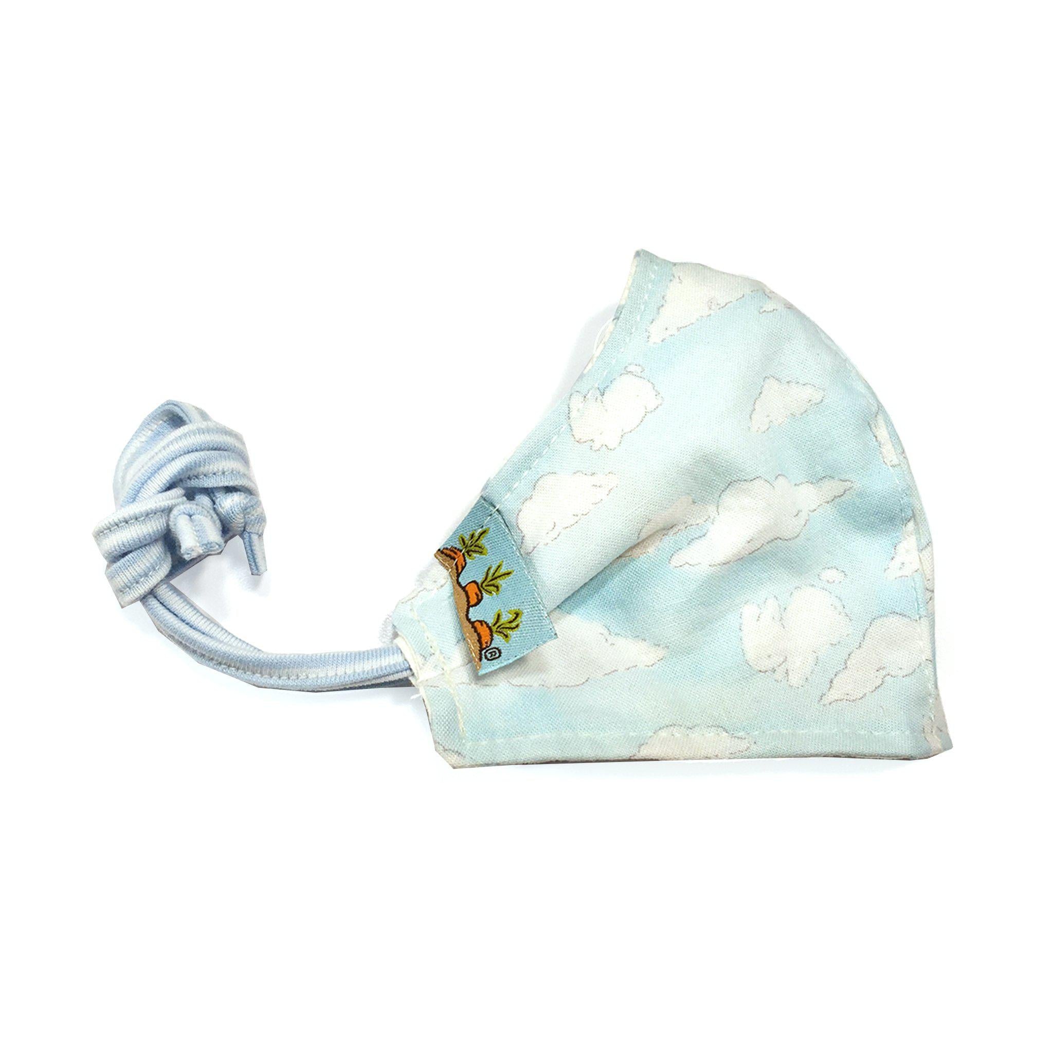 RETIRED - Hand-Crafted Child Cloth Face Mask - Bunny Clouds、mySite、g9winljtr