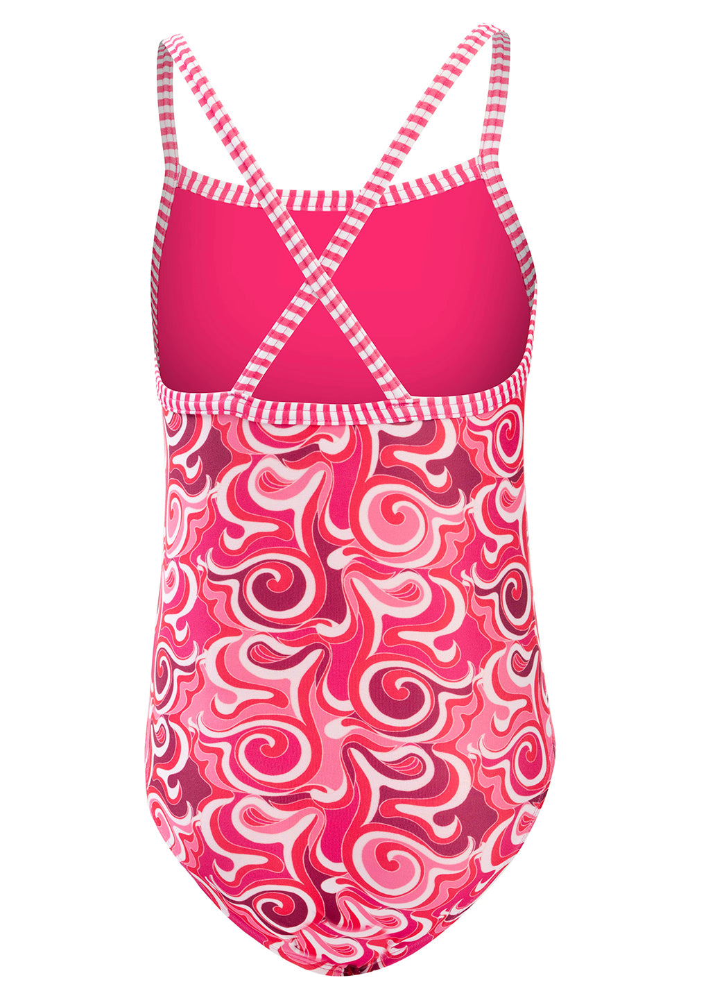 Dolfin Uglies Girls' Cascade Print One Piece Swimsuit (Big Kid)、mySite、noshort