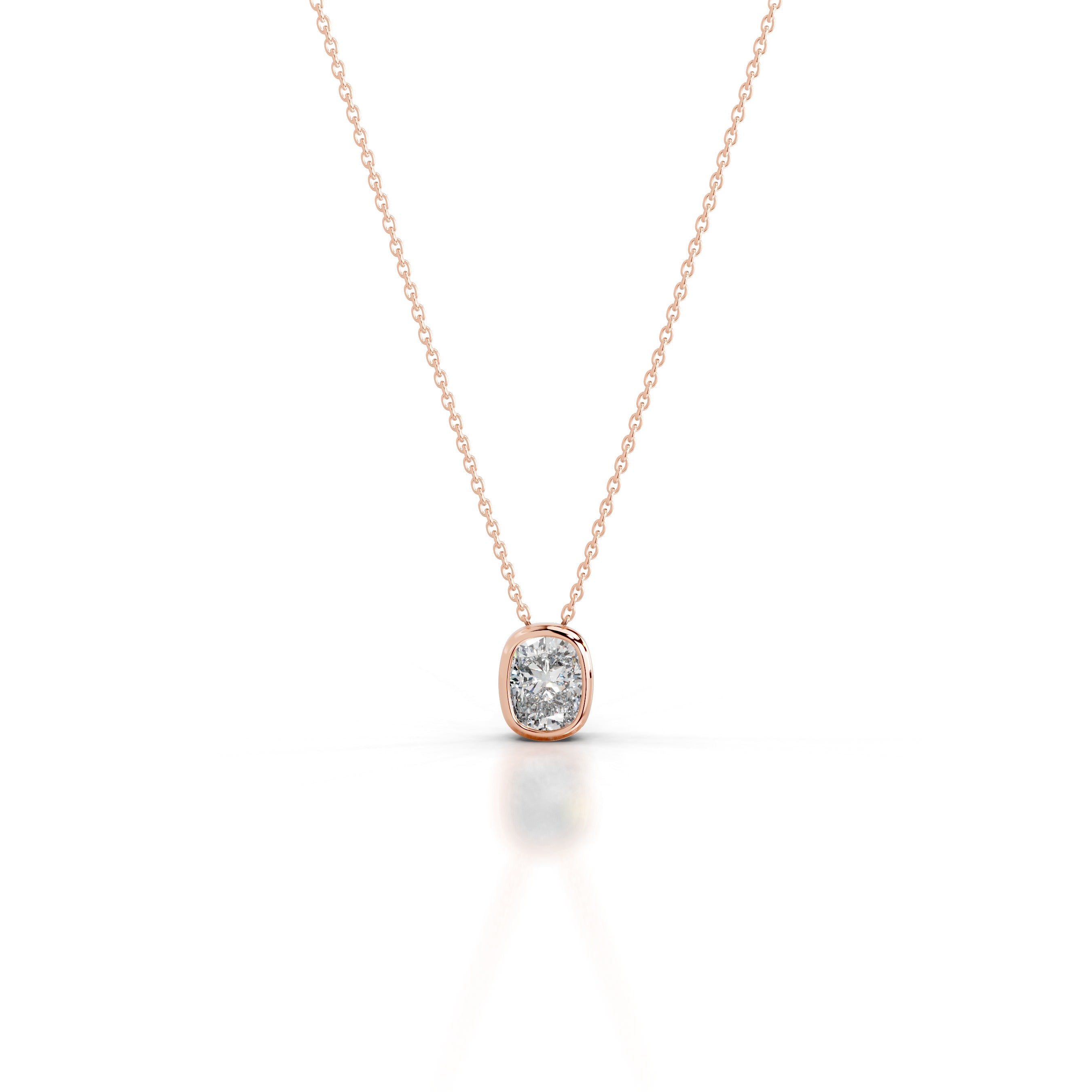 Gianna Lab Grown Diamond Pendant - 14K Rose Gold、mySite、hinf8tx79