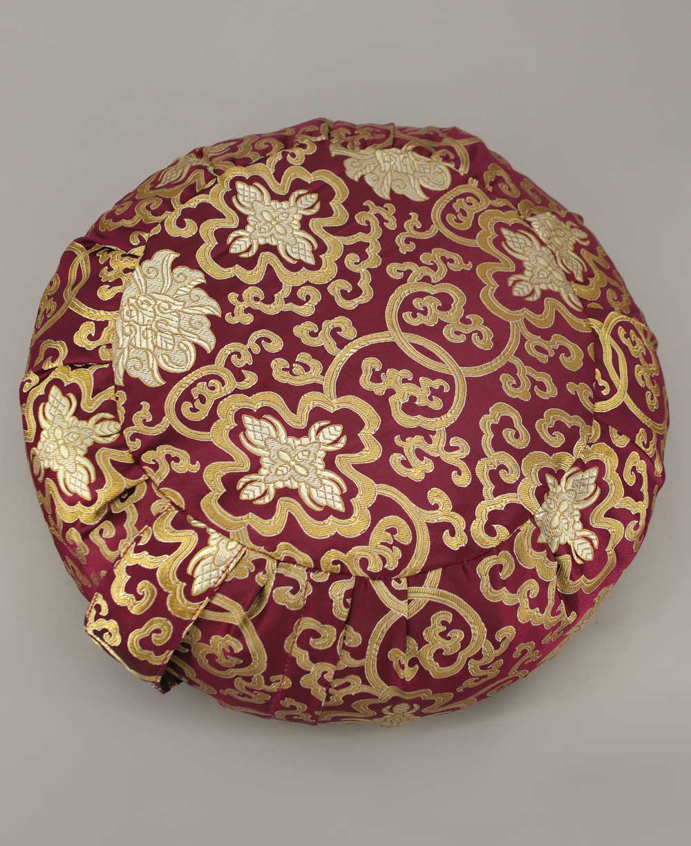 Plum Purple Brocade Zafu Meditation Cushion、mySite、topwebapps
