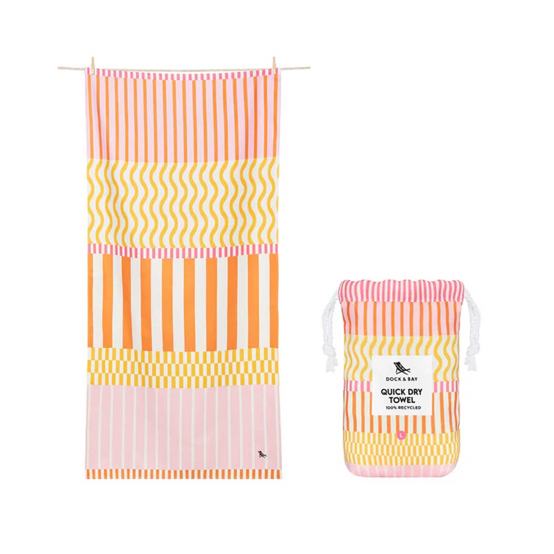  Dock & Bay Beach Towel - Lemonade Waves、mySite、merchandisen