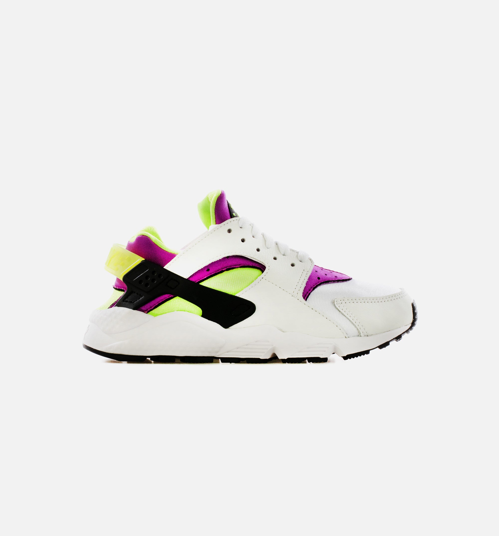 Air Huarache Womens Running Shoe - White/Magenta/Black/Neon Yellow、mySite、dreamappss