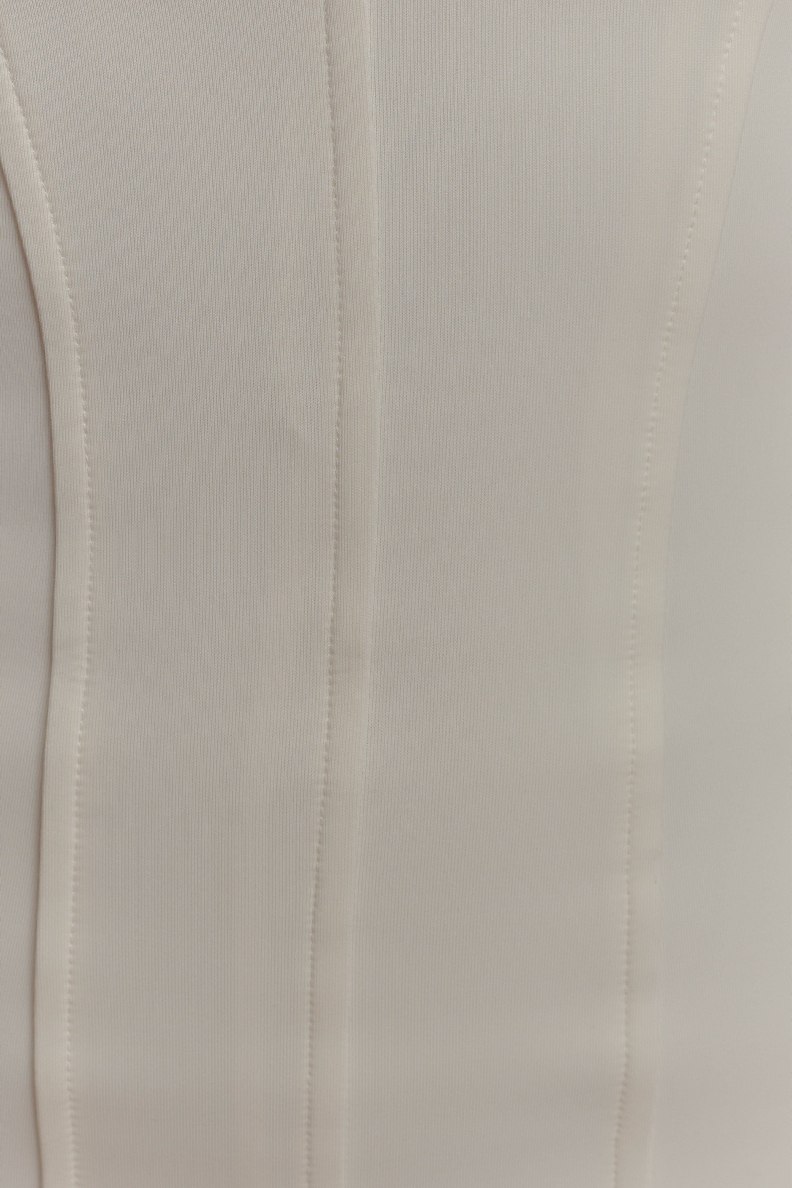 Keagan Sleeveless Midi Dress - Ivory、mySite、solidvoid