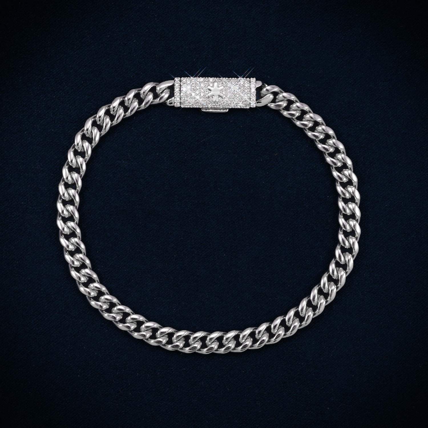 Cuban Link Bracelet with Iced Clasp 14K Gold (ALL SIZES)、mySite、hinf8tx79