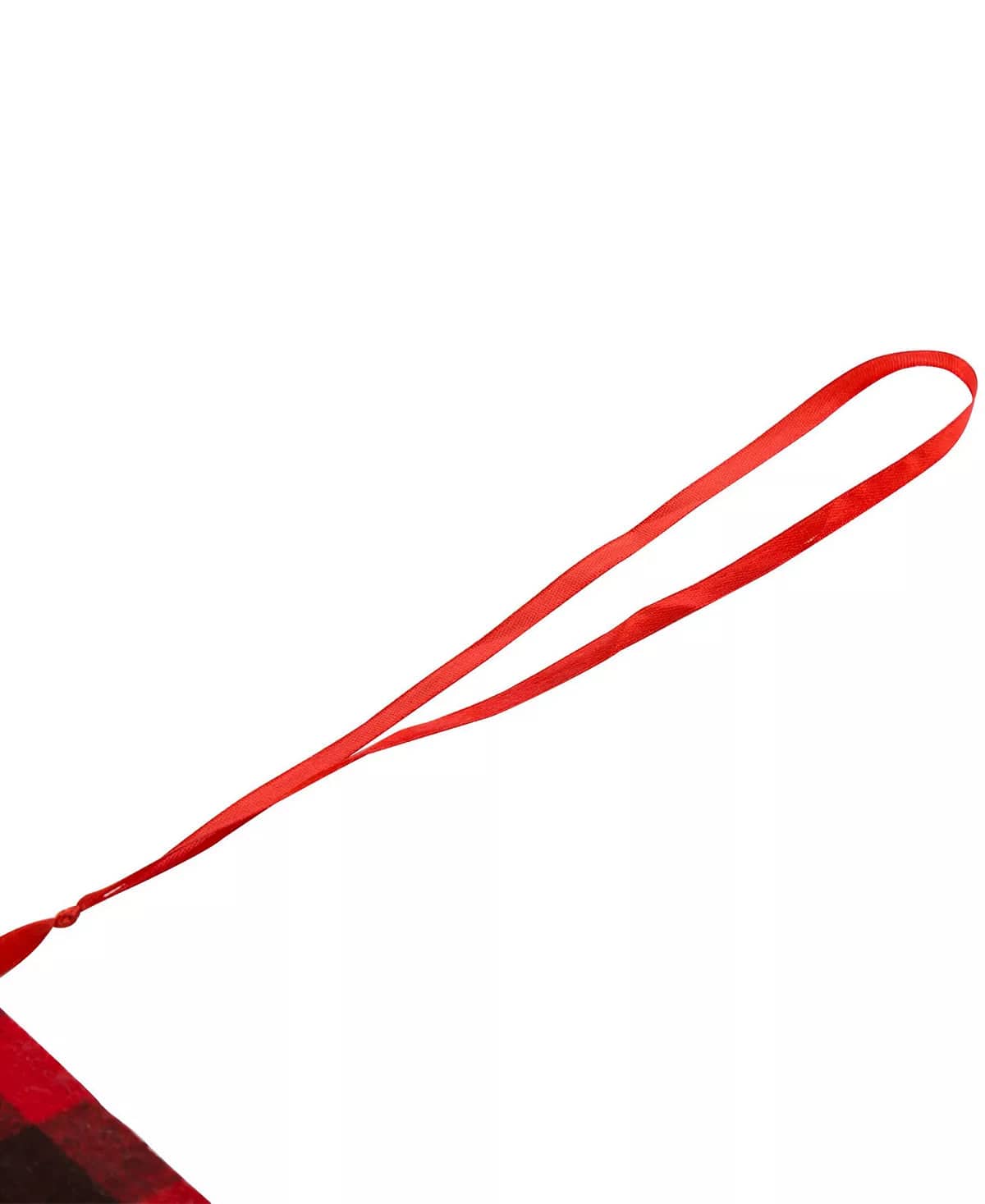 Merry Christmas Plaid Banner Garland Polyester Imported 8.75' L、mySite、g9winljtr