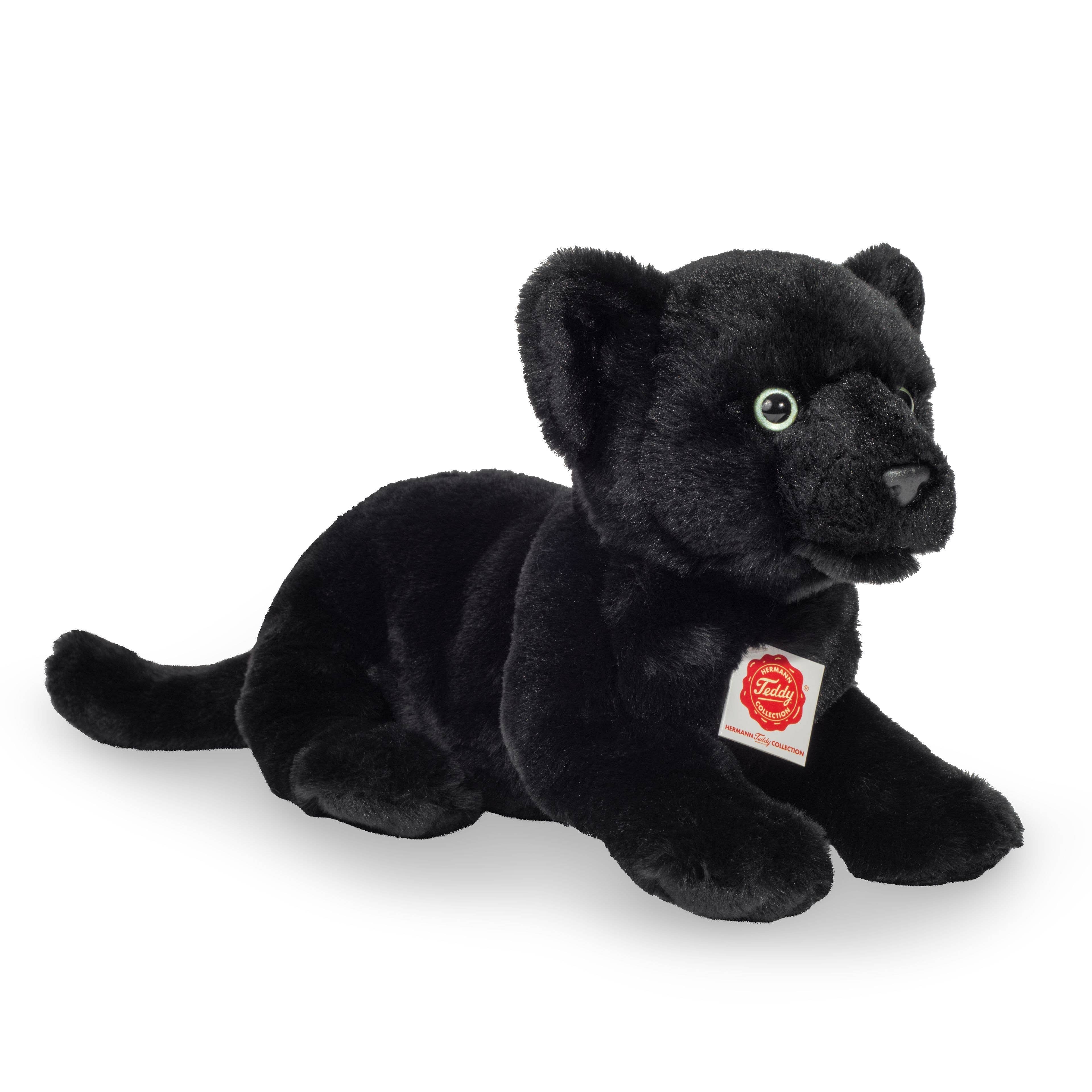 Plush Black Baby Panther Lying Down by Teddy Hermann、mySite、g9winljtr