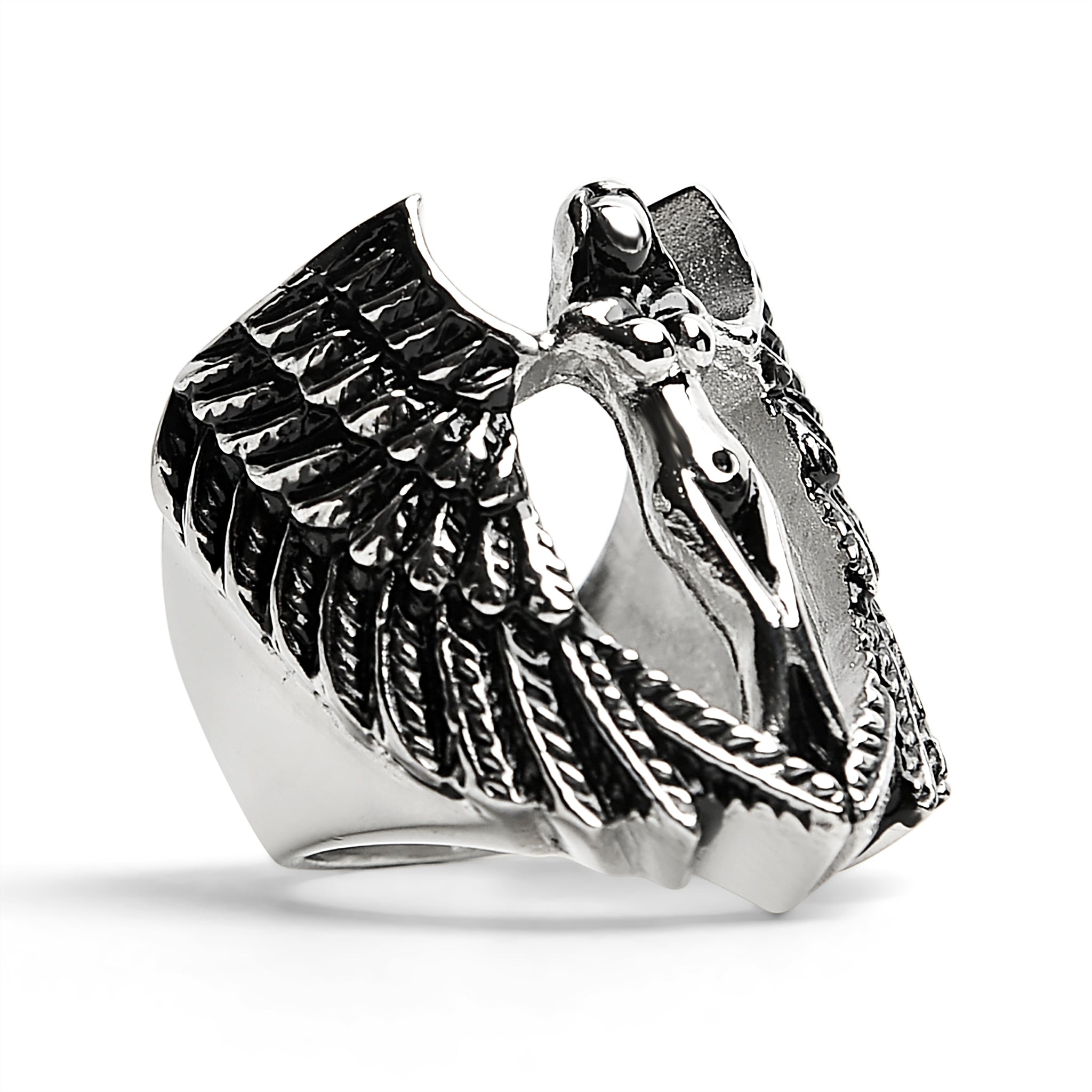 Stainless Steel Large Nude Angel Ring / SCR4004、mySite、dreamappss