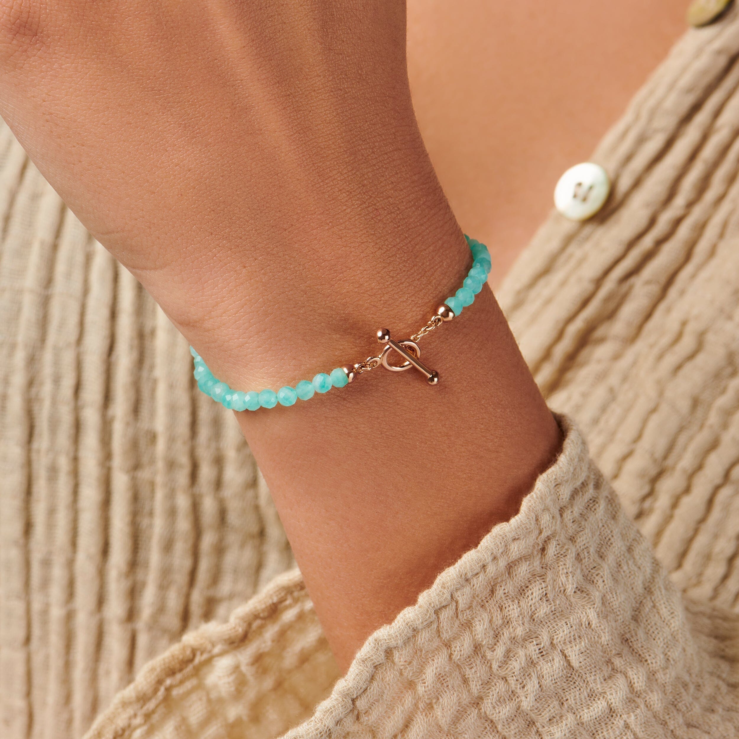 Amazonite T-Lock Beads Bracelet - Raise Your Vibrations、mySite、hinf8tx79