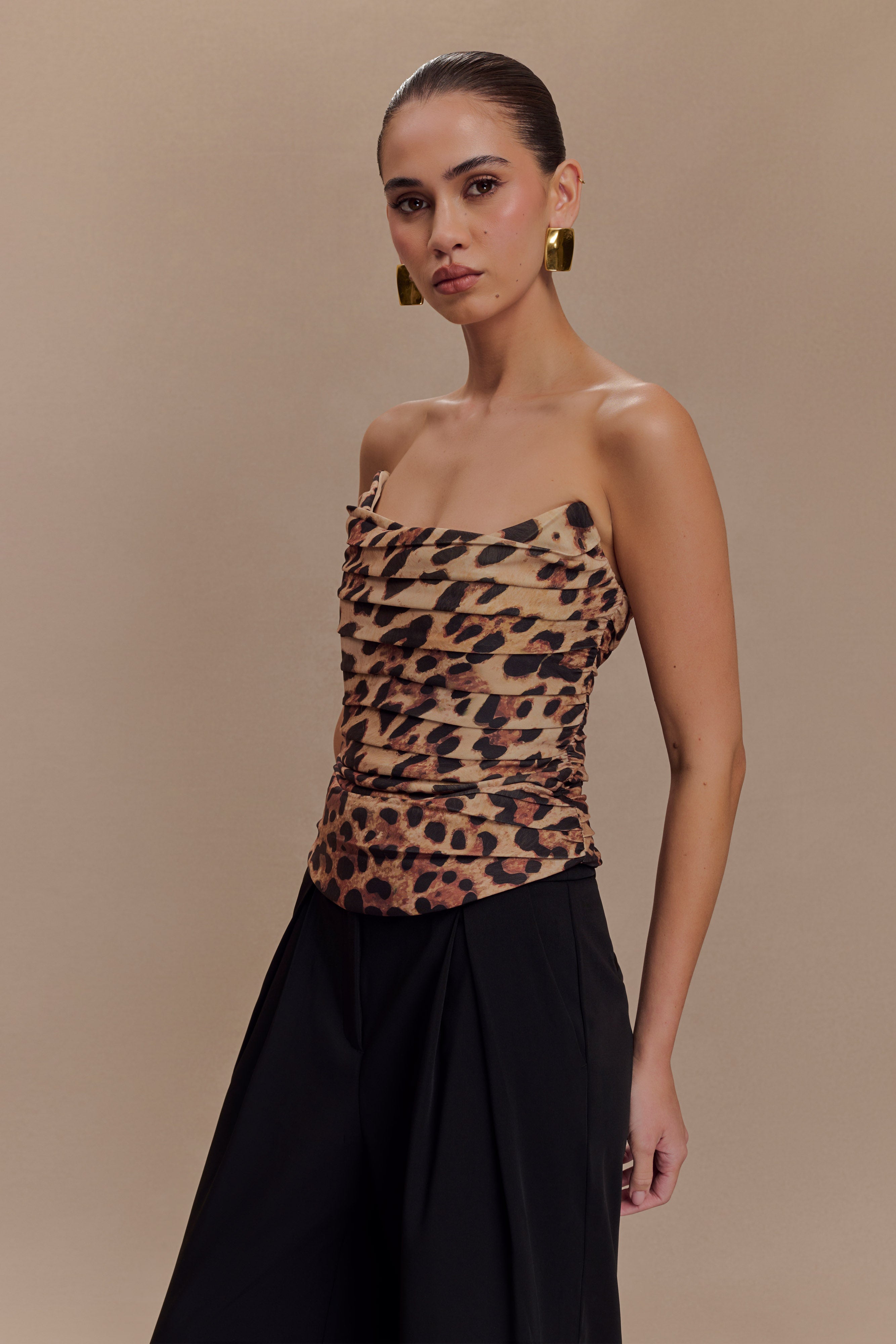 Tokio Suiting Corset - Leopard Print、mySite、solidvoid