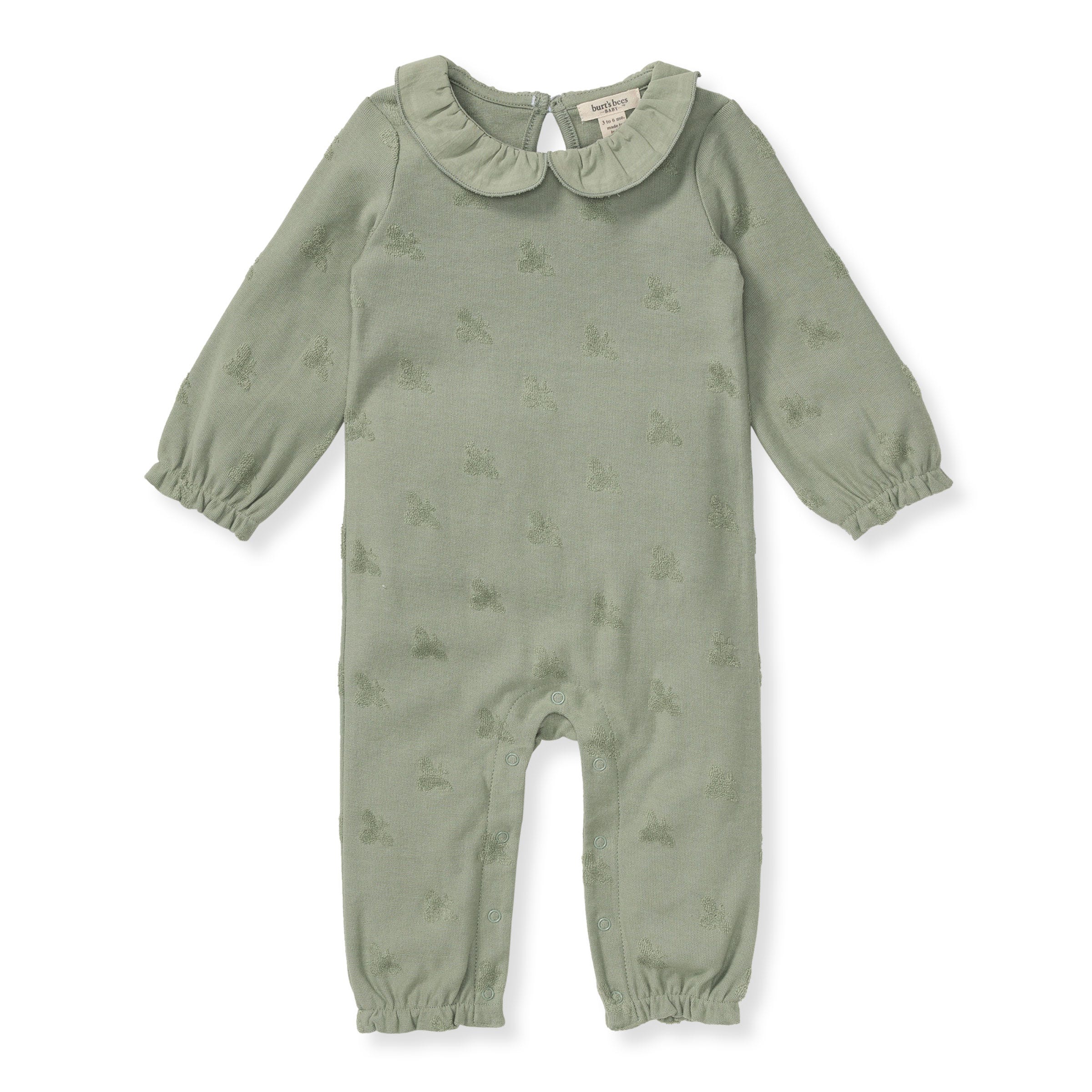 Raised Terry Bee Baby Girl Jumpsuit、mySite、g9winljtr