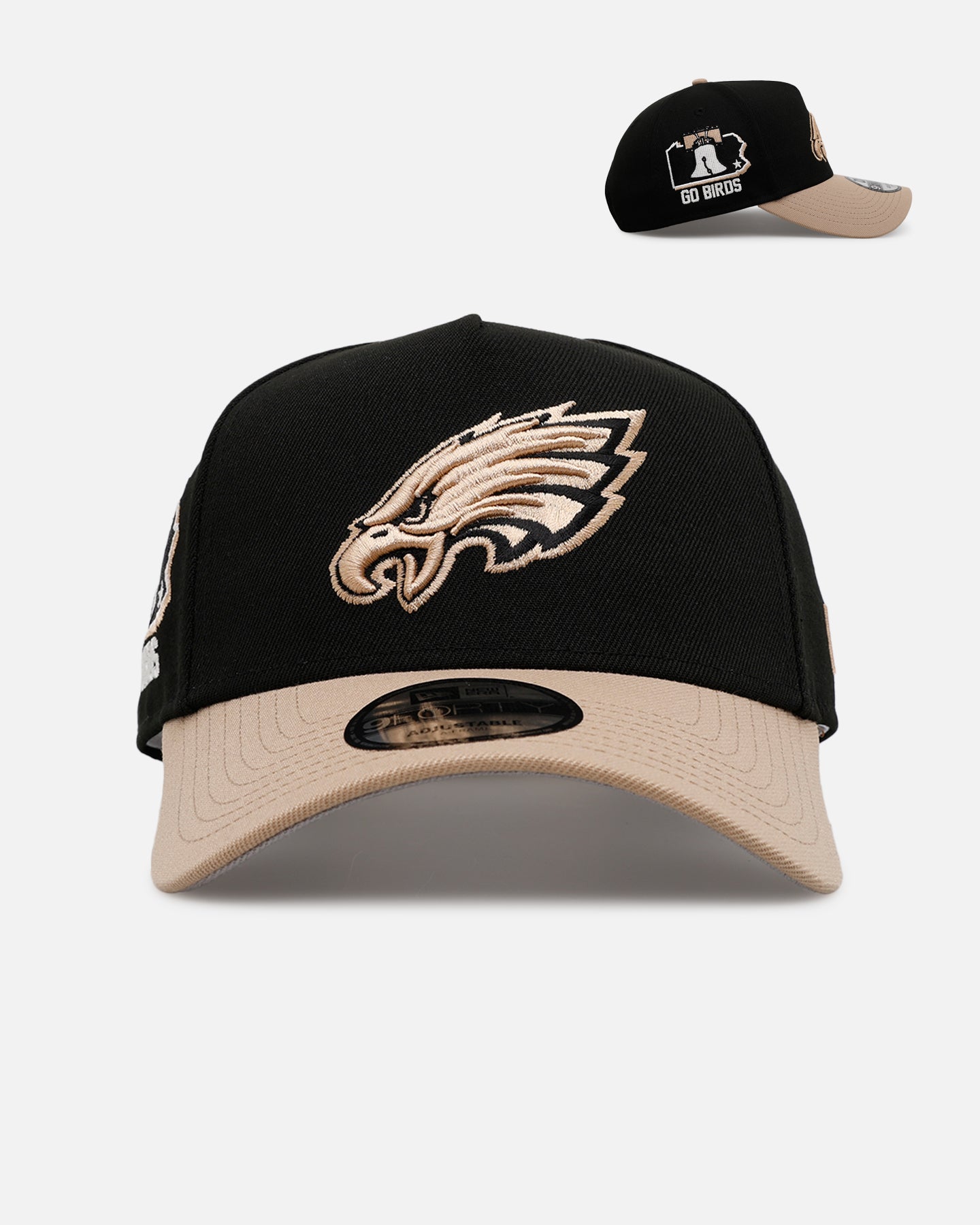 New Era Philadelphia Eagles 'Desert Nights' 9FORTY A-Frame Snapback Black/Camel、mySite、zt4zffjzw