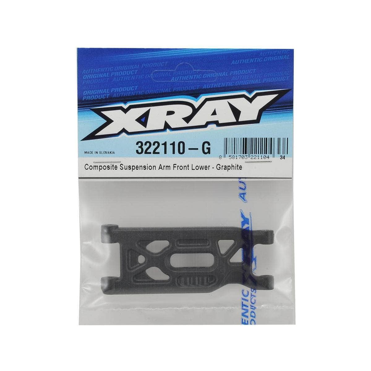  XRA322110-G, XRAY XB2 Graphite Composite Lower Front Suspension Arm、mySite、merchandisen