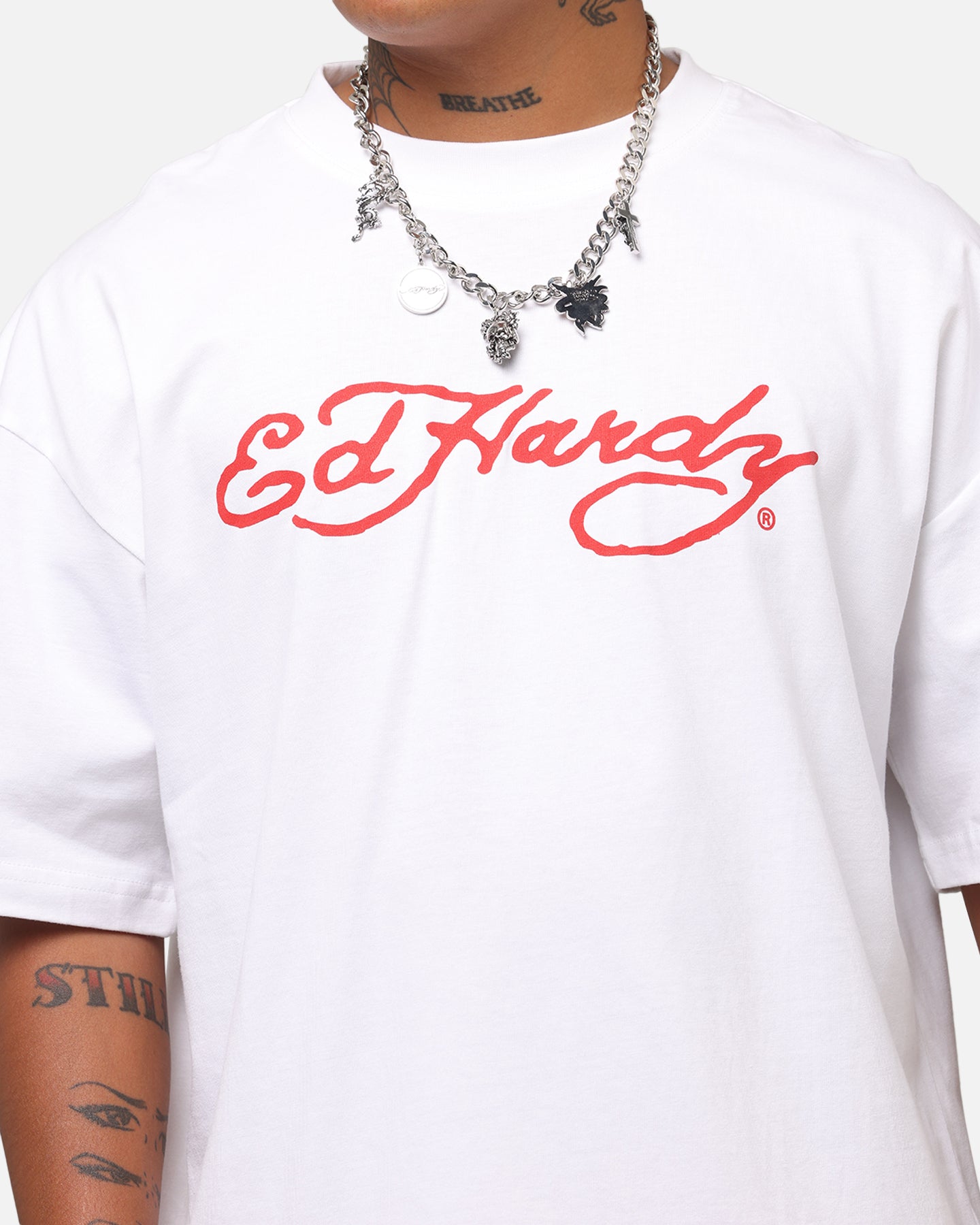 Ed Hardy Flaming Cobra T-Shirt White、mySite、zt4zffjzw