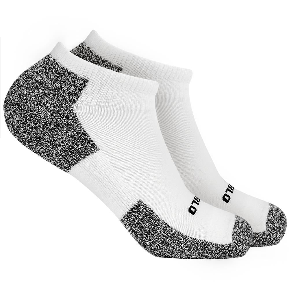 Thorlo Men's Lite Padded No Show Socks - White