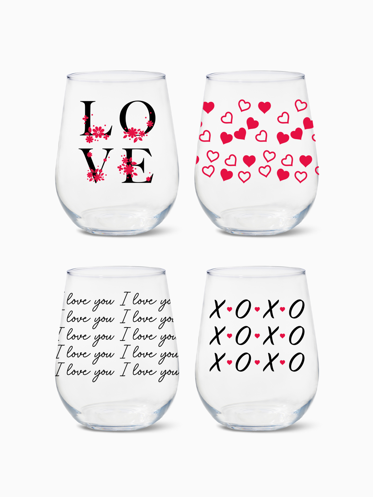 Love Wins- RESERVE 16oz Stemless Wine Tritan Copolyester Glass、mySite、camillekostekn