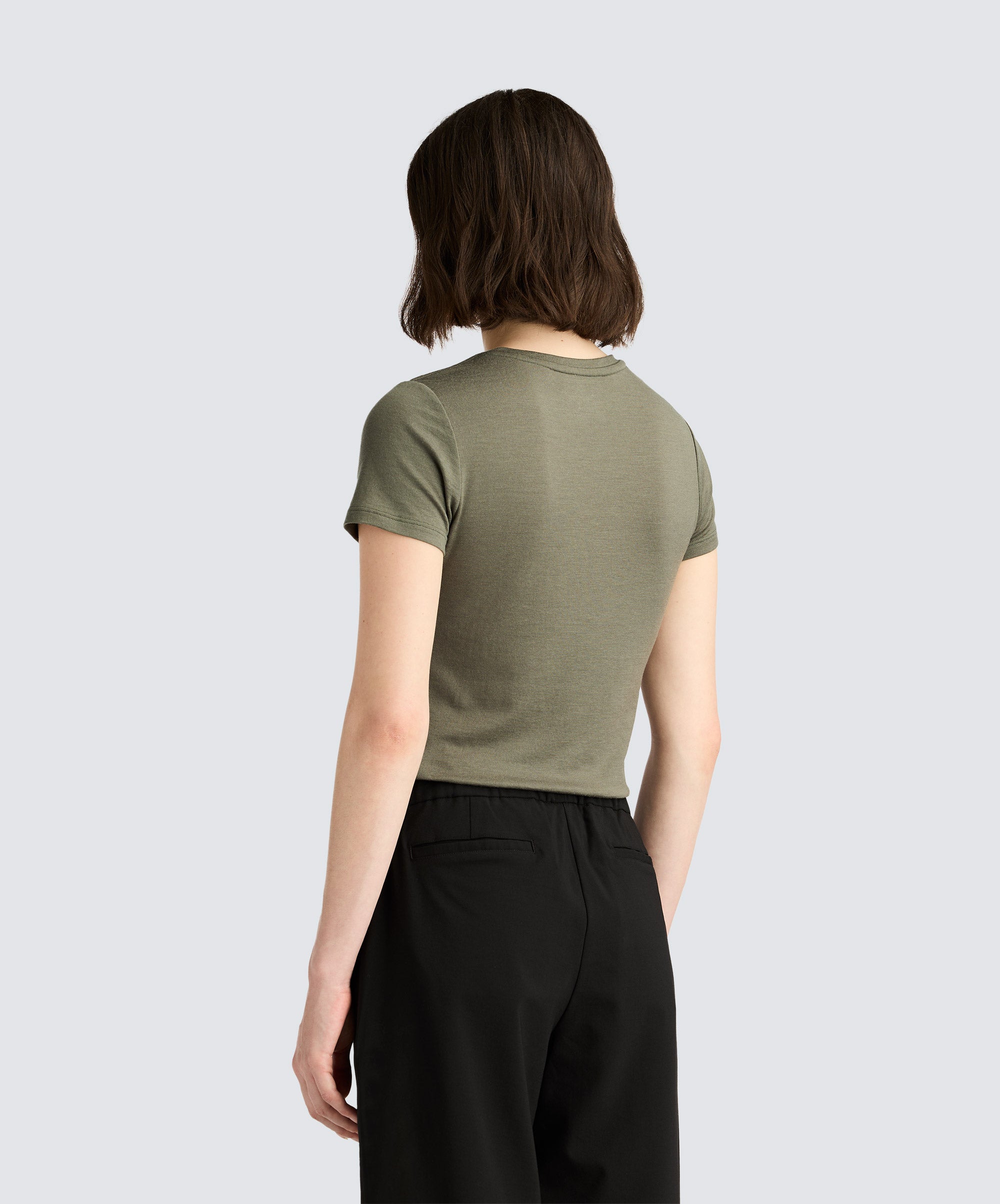 Women's Merino V-Neck T-Shirt、mySite、noshort