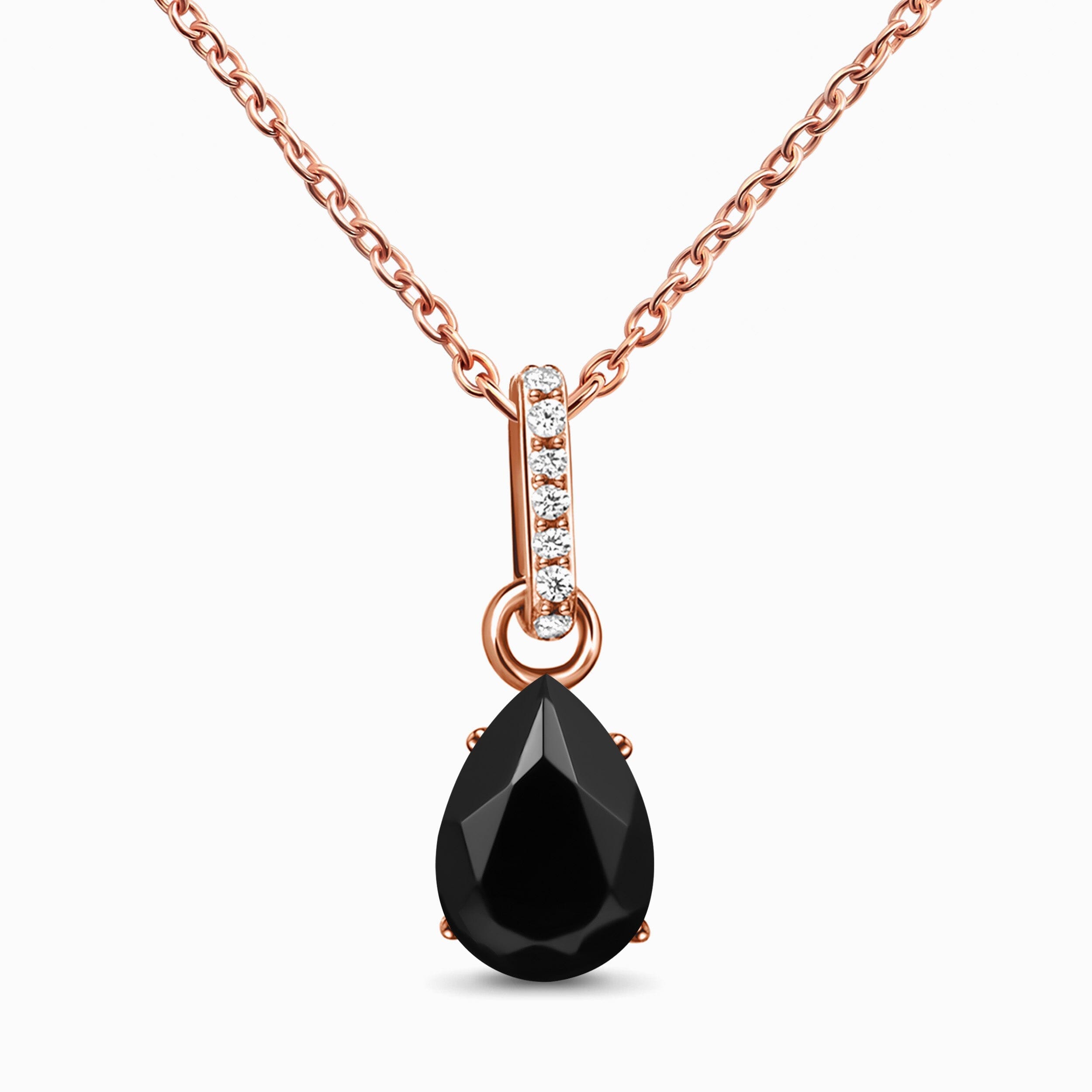 Black Onyx Necklace Sway - December Birthstone、mySite、hinf8tx79