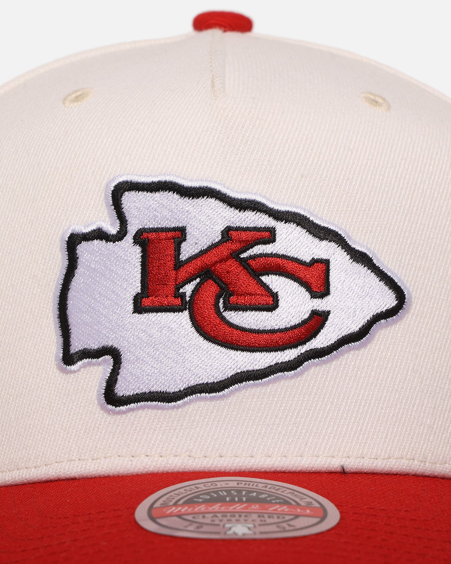 Mitchell & Ness Kansas City Chiefs 'Go Team Go' MVP Snapback Off White/Red、mySite、zt4zffjzw