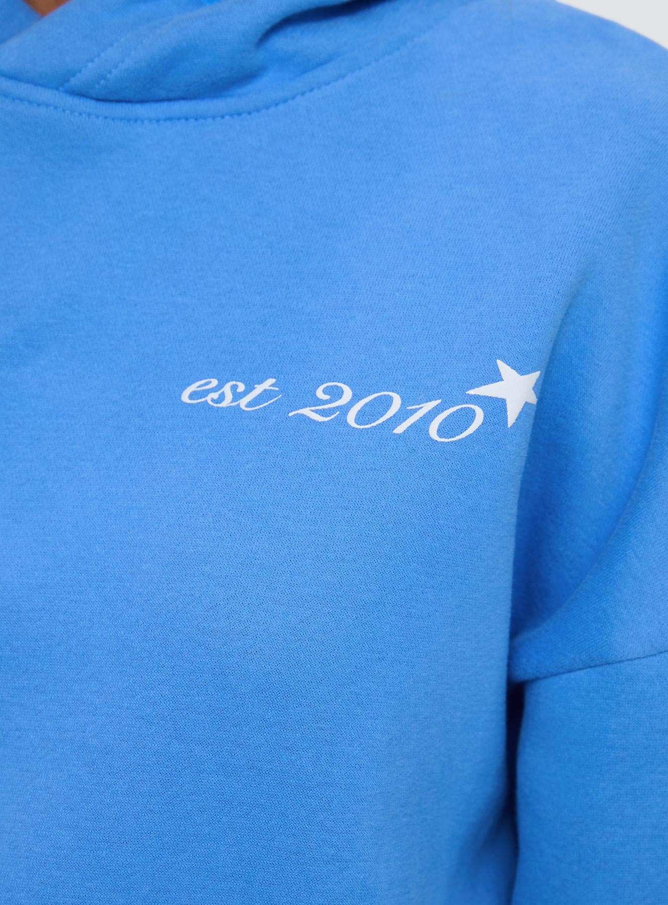 Princess Polly Hooded Sweatshirt Bubble Text Blue / White、mySite、solidvoid