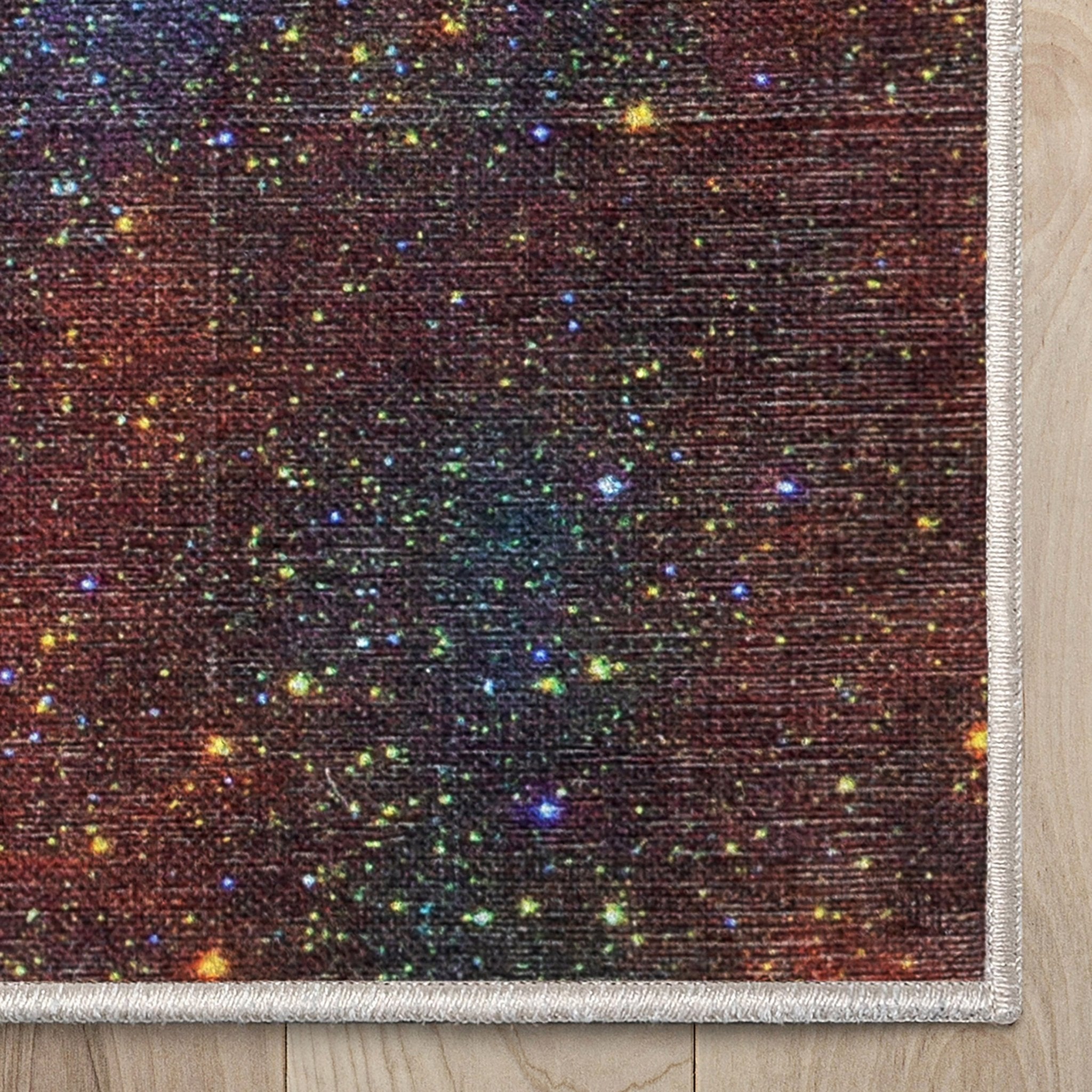 Celestial Space Flat Weave Modern Abstract Multi 5'3 x 7'3 Rug、mySite、gigharbornorthrealestate