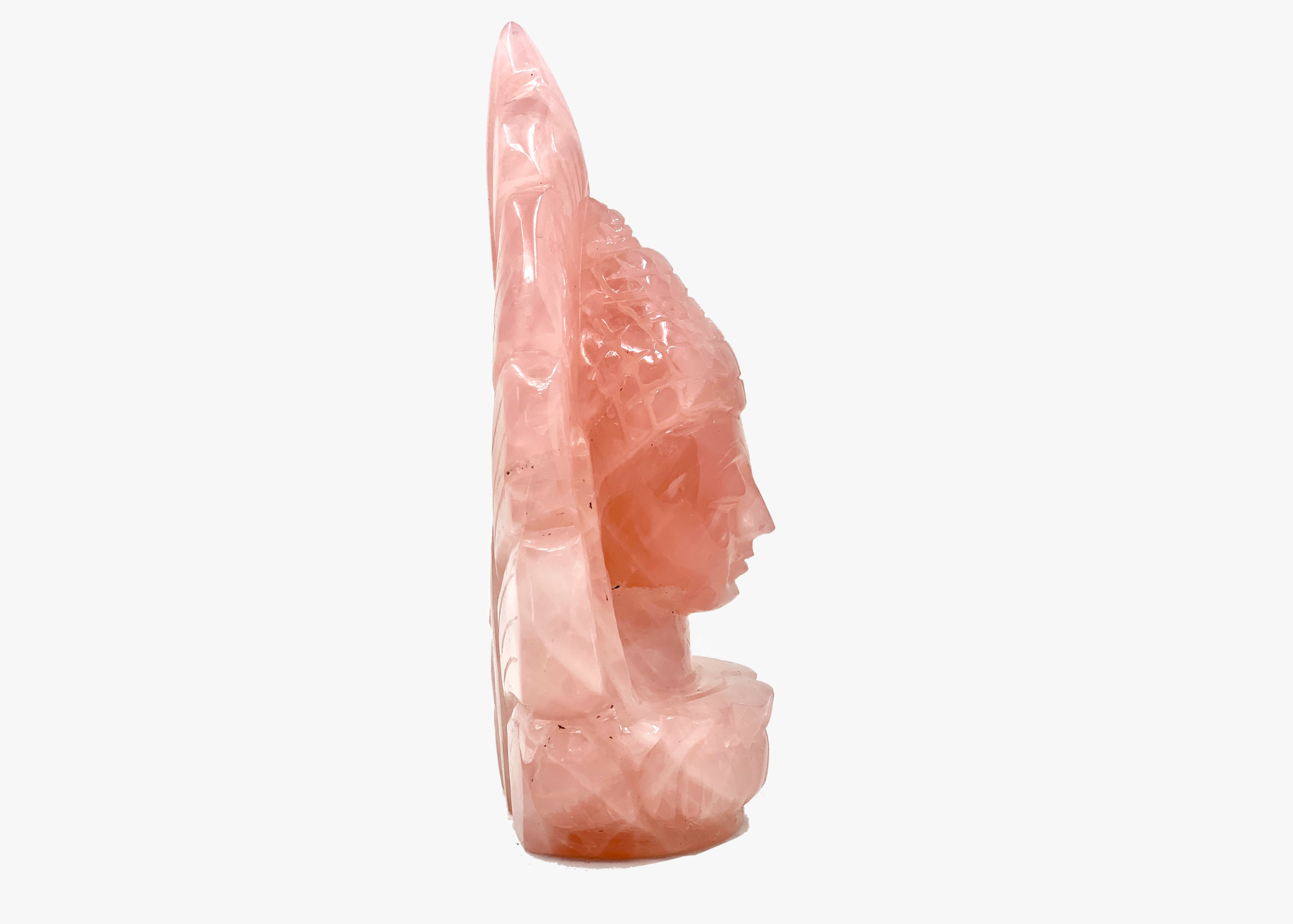 Buddha Statue - Rose Quartz (17cm)、mySite、topwebapps