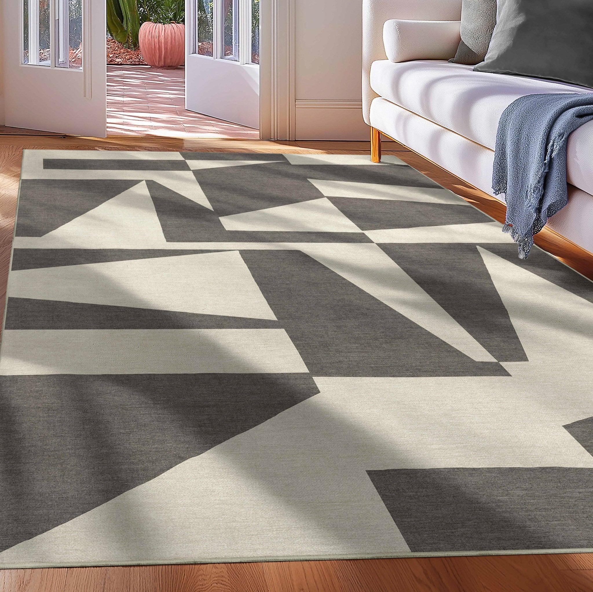 Apollo Canyon Geometric Flatwoven Rug – Easy Clean & Durable、mySite、gigharbornorthrealestate