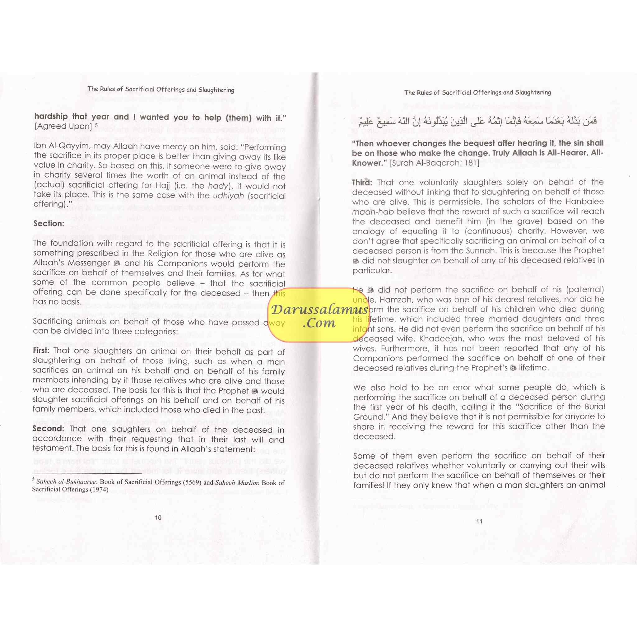 The Rules of Sacrificial Offerings and Slaughtering By Imaam Muhammad Bin Saalih Al-Uthaimeen、mySite、topwebapps