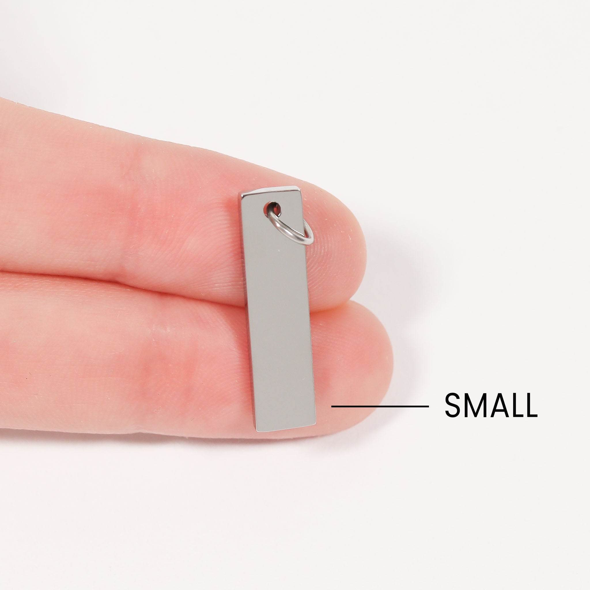 Stainless Steel Polished Vertical Blank Bar Pendant / SBB0104、mySite、dreamappss