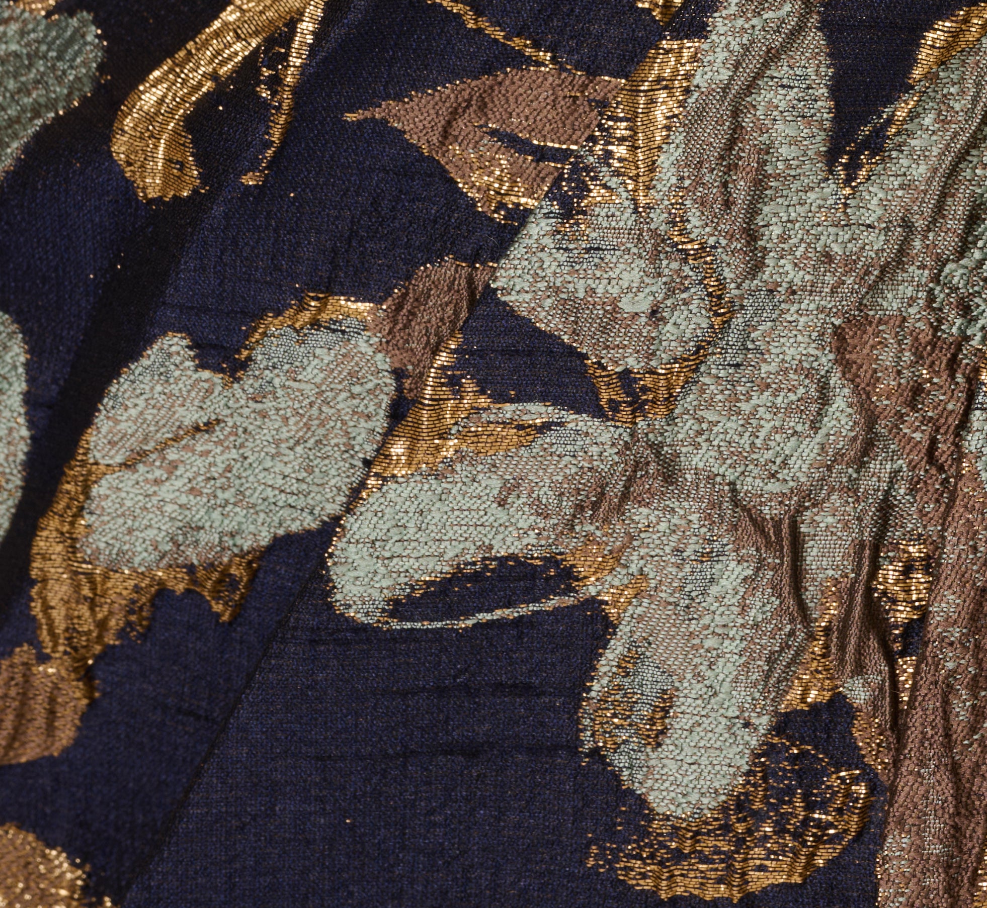 One Shoulder Jacquard Dress In Blue Gold、mySite、solidvoid