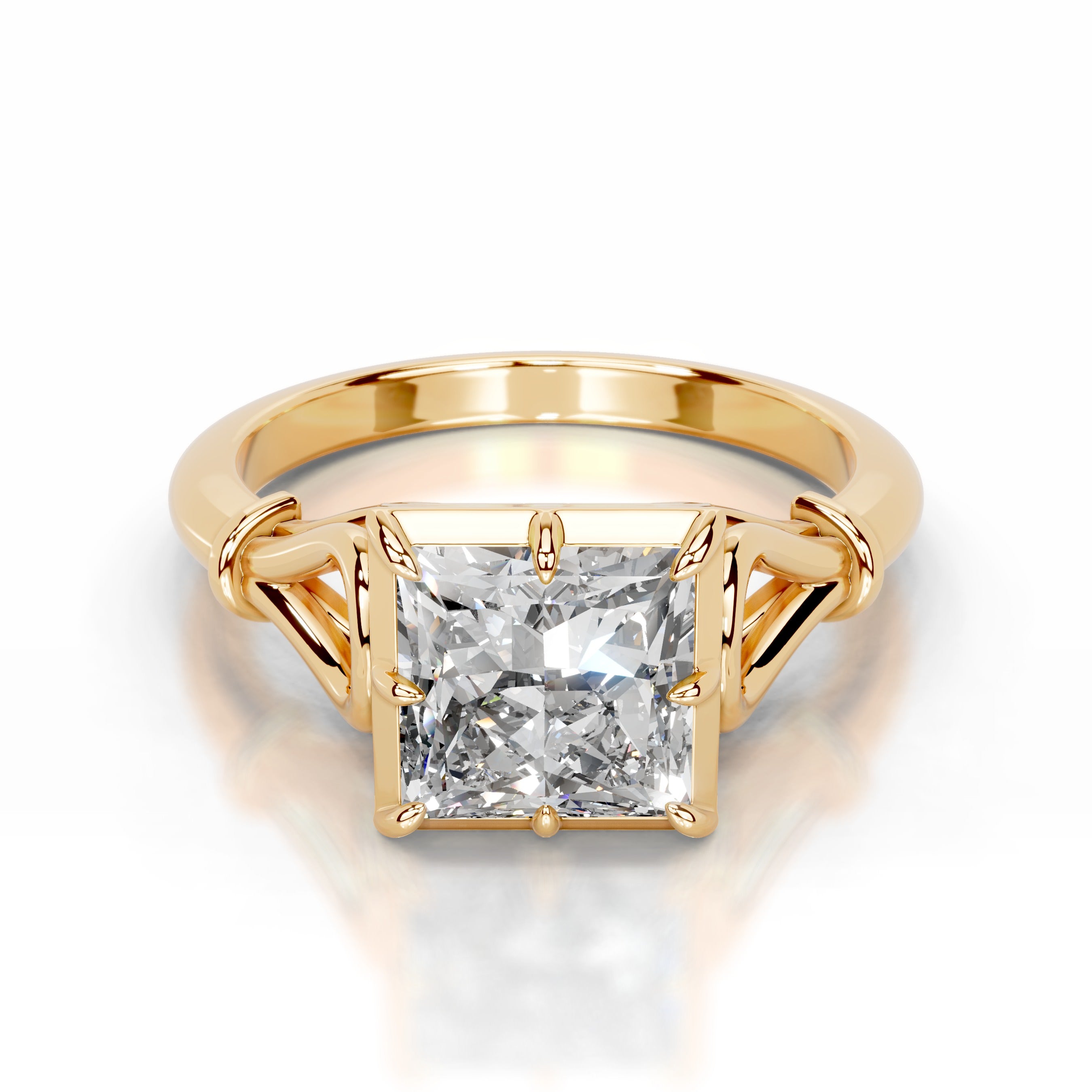 Estrella Lab Grown Diamond Ring - 18K Yellow Gold、mySite、hinf8tx79