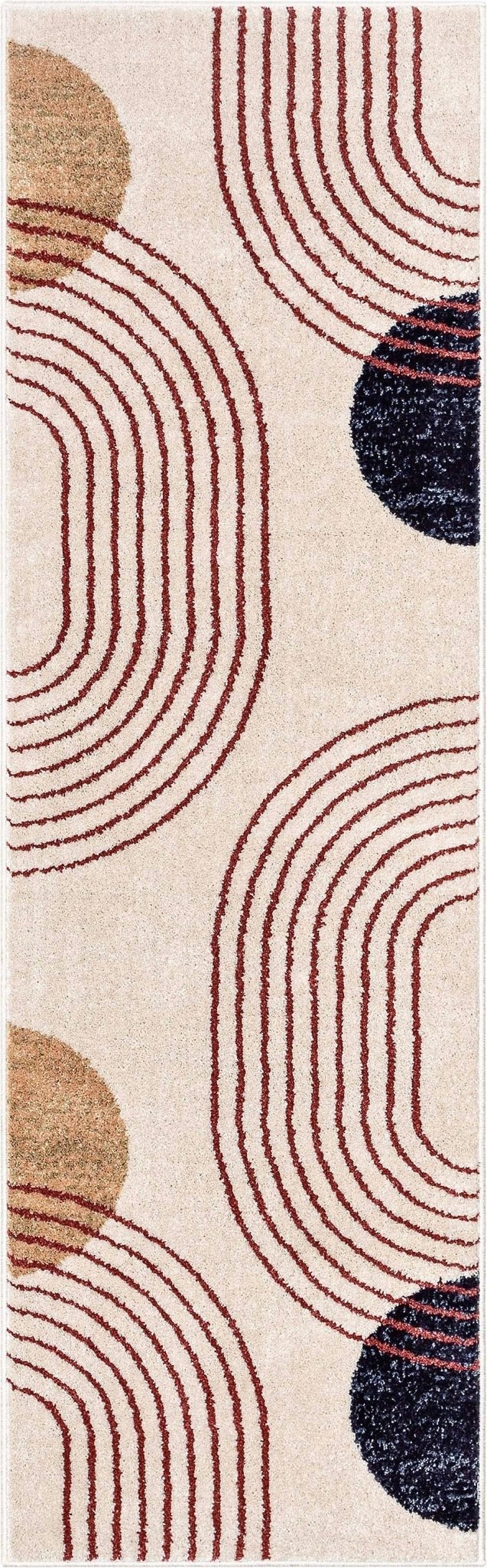 Laslow Modern Geometric Ivory Rug For Living Room, Bedroom, and Dining Room、mySite、gigharbornorthrealestate