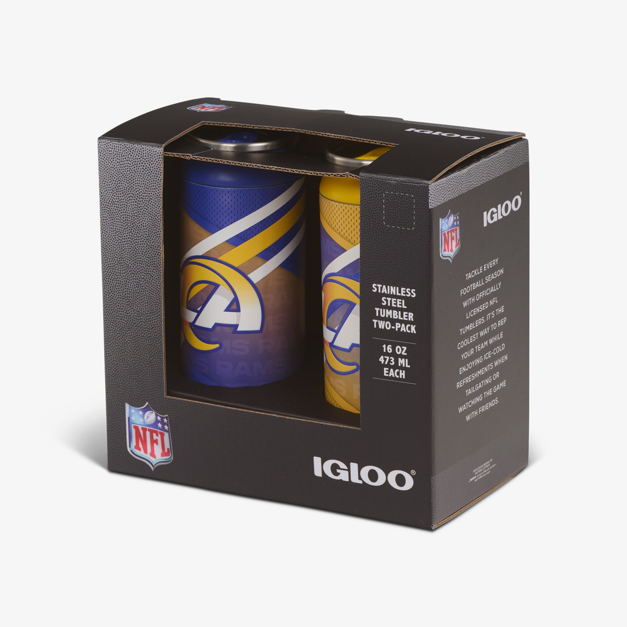 Los Angeles Rams Home & Away 16 Oz Can 2-Pack、mySite、noshort