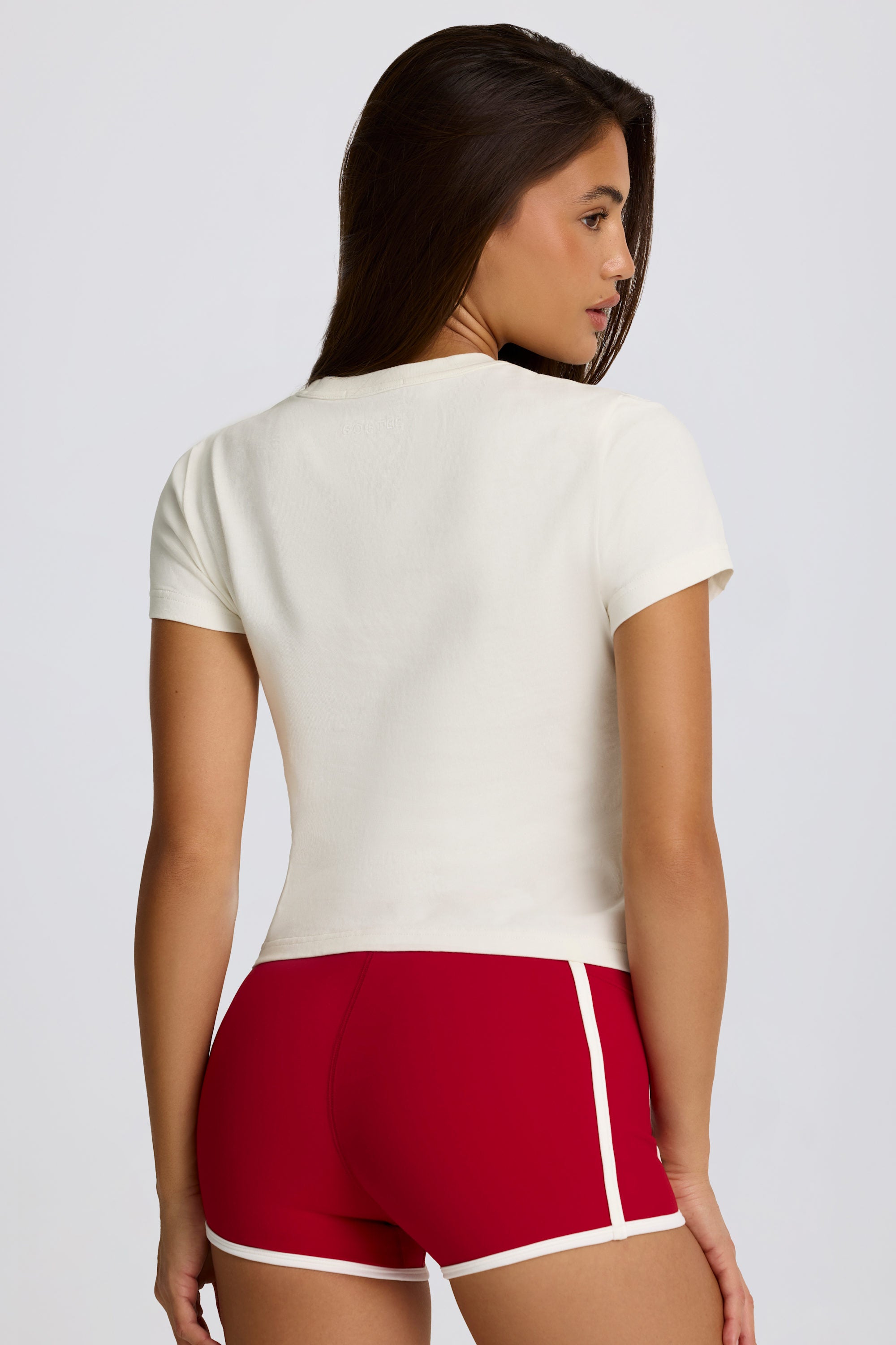  Cropped Graphic T-Shirt in Ivory、mySite、sugarbowlscore