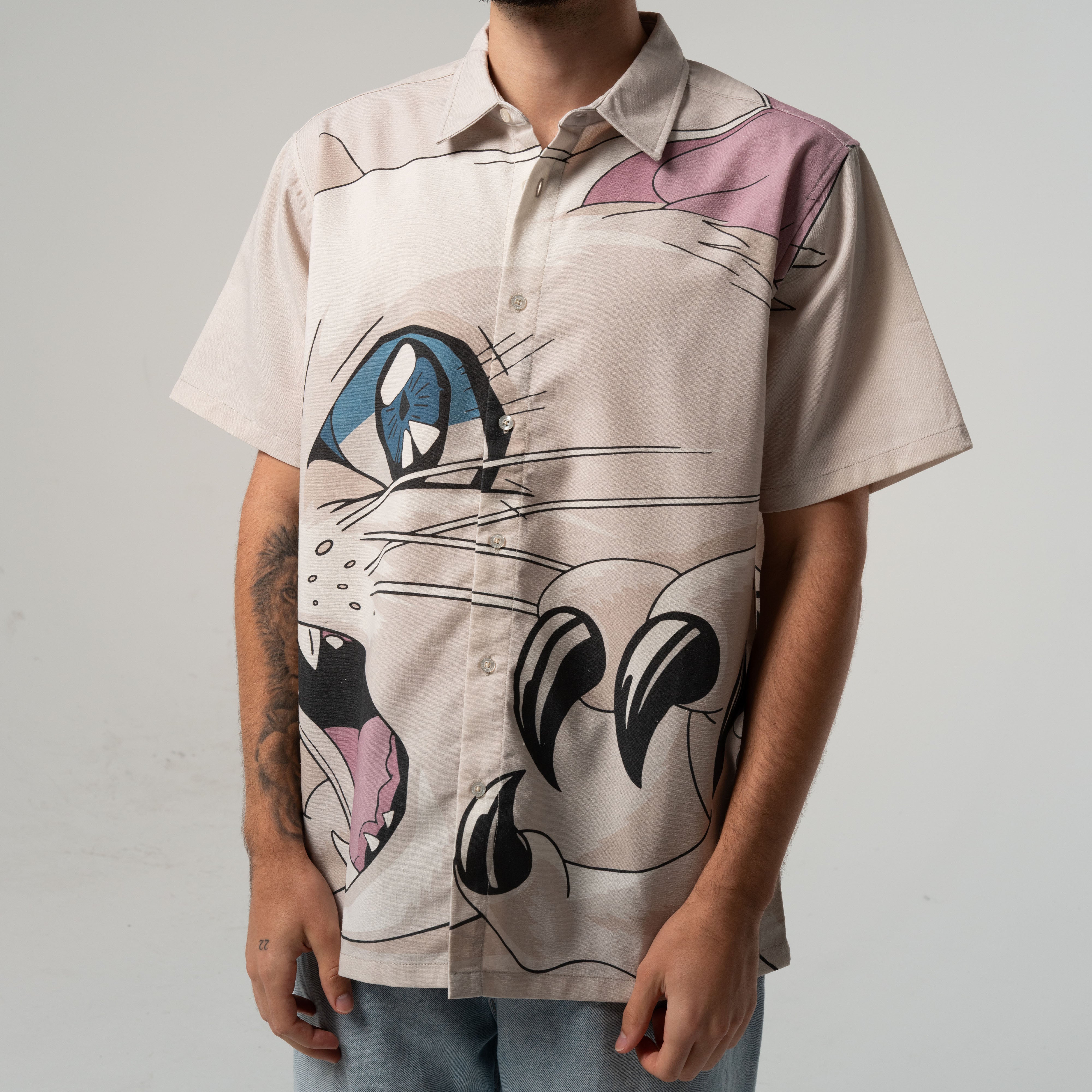  Metal Claw Button Up Shirt (Bone)、mySite、merchandisen