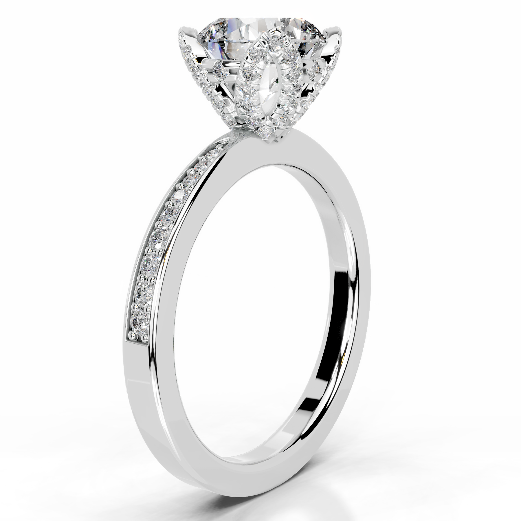 Daria Diamond Engagement Ring (1.85 Carat) -Platinum、mySite、hinf8tx79