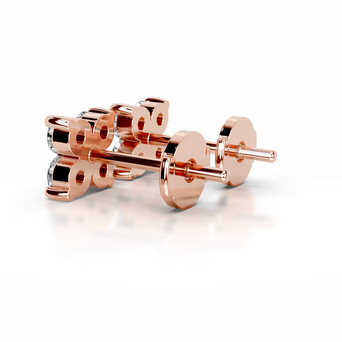 Aurelia Diamond Studs Earrings (0.40 Carat) -14K Rose Gold、mySite、hinf8tx79