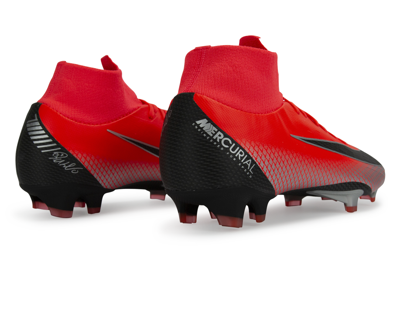 Nike Men's Mercurial CR7 Superfly 6 Pro FG Bright Crimson/Black、mySite、noshort