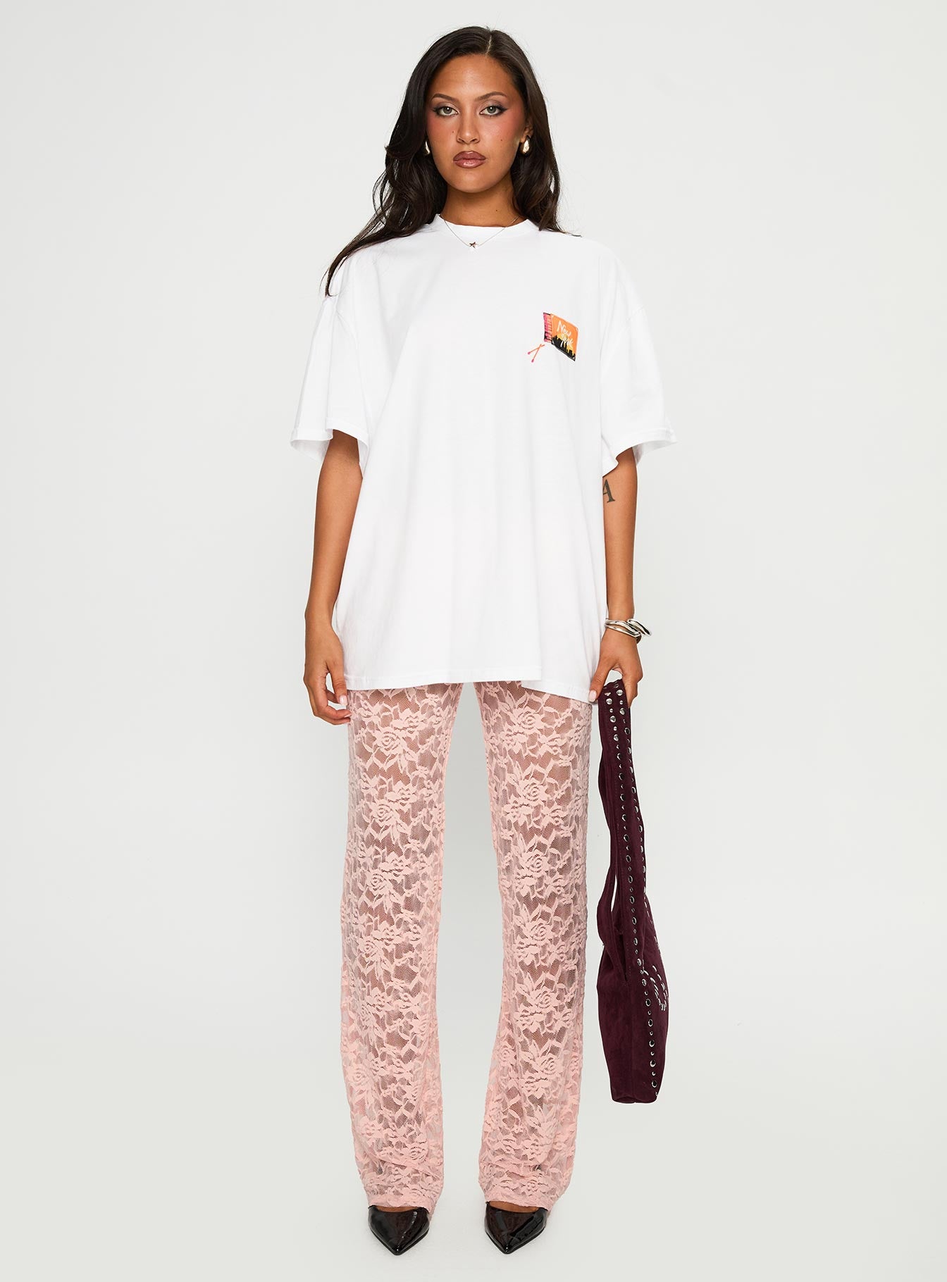 Peru Lace Pants Pink、mySite、solidvoid