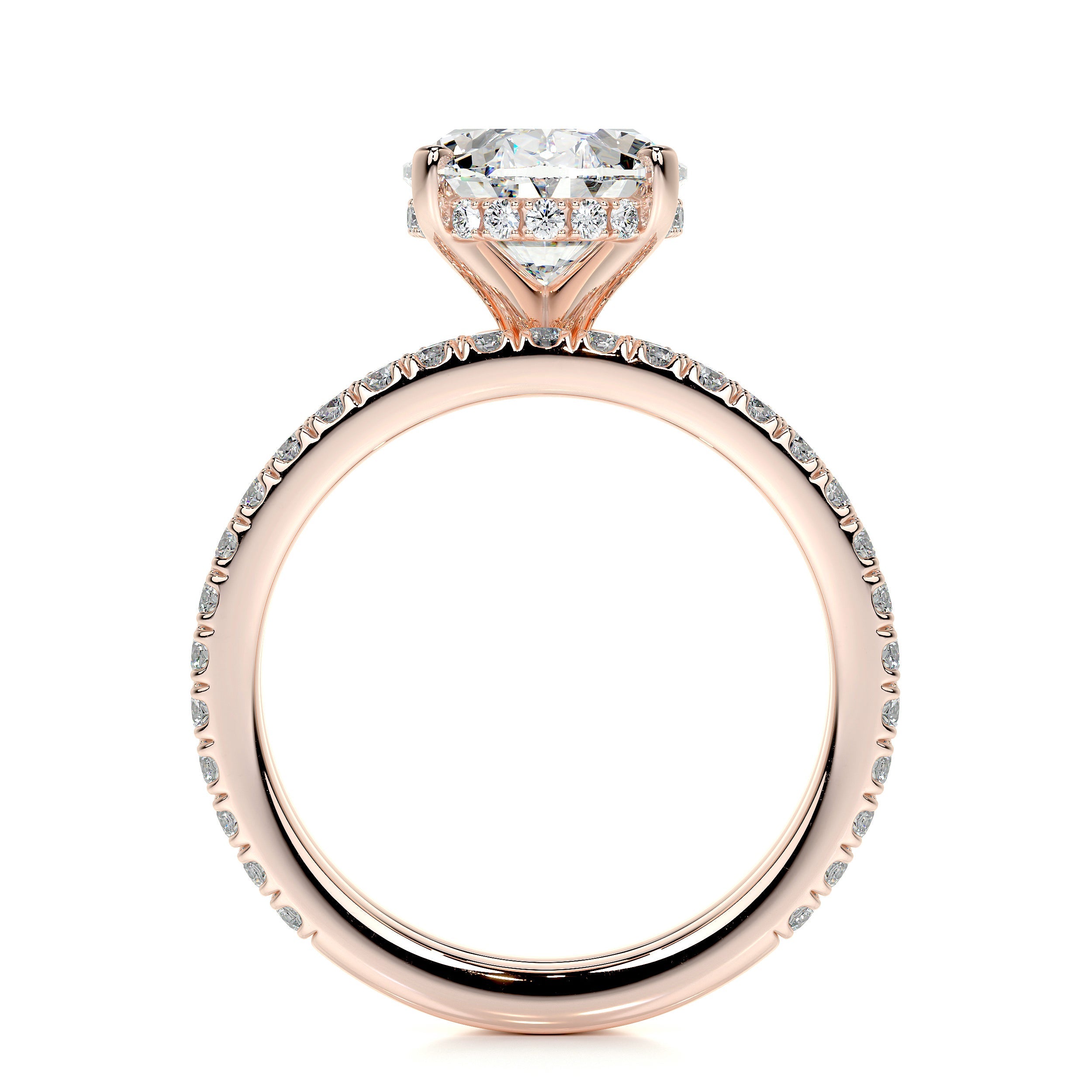 Lucy Lab Grown Diamond Bridal Set - 14K Rose Gold、mySite、hinf8tx79
