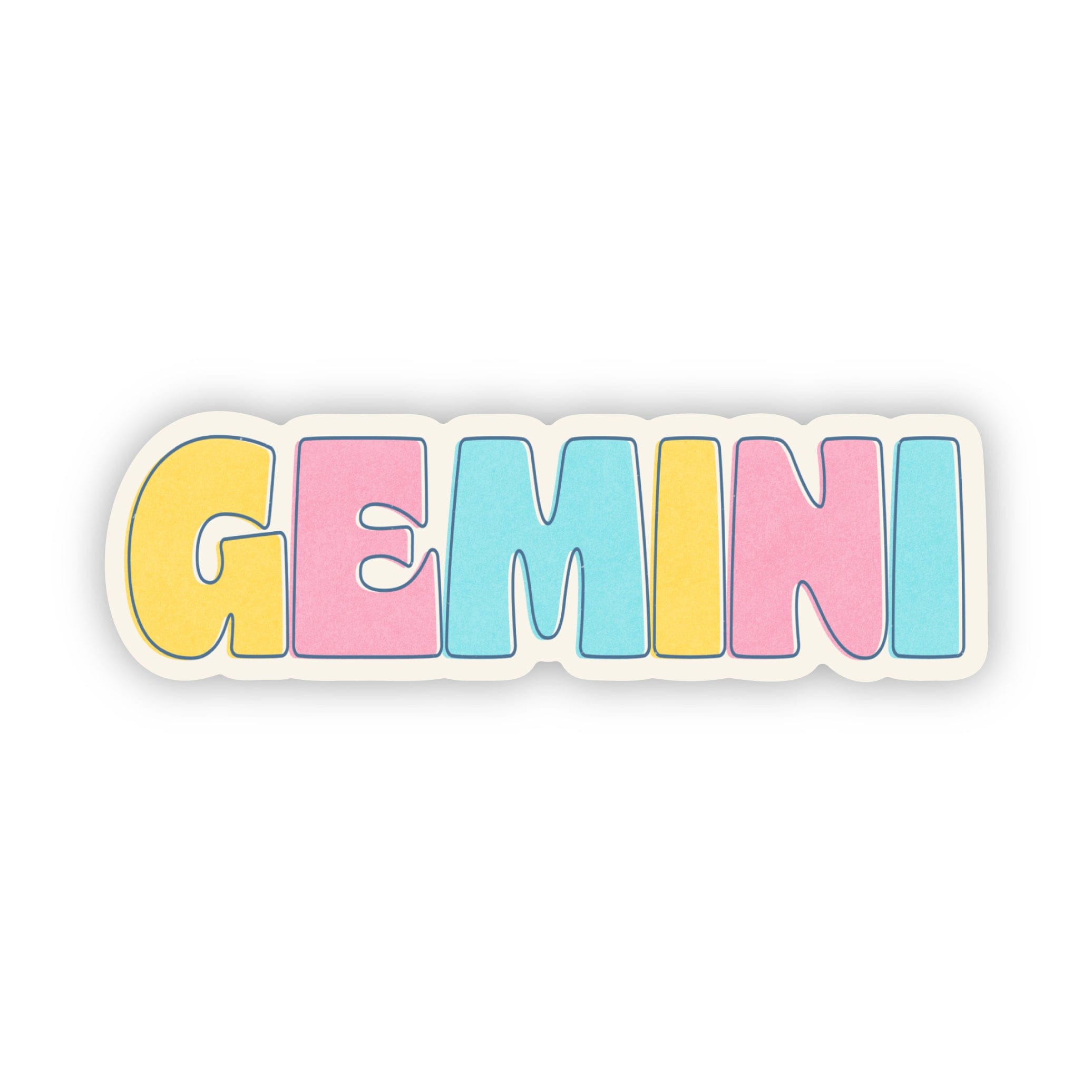  Gemini Lettering Sticker、mySite、ghnorth
