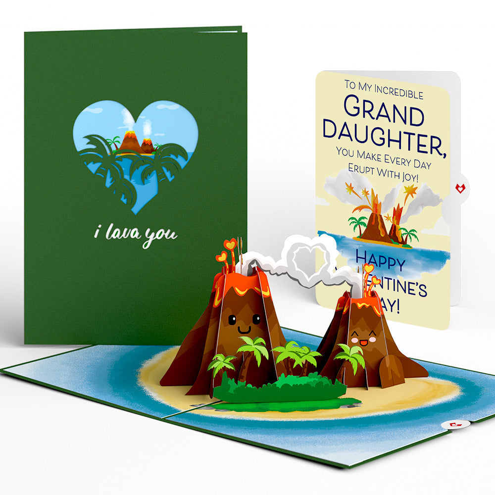 I Lava You Valentine Pop-Up Card and Sentiment Set for Granddaughter、mySite、solidvoid
