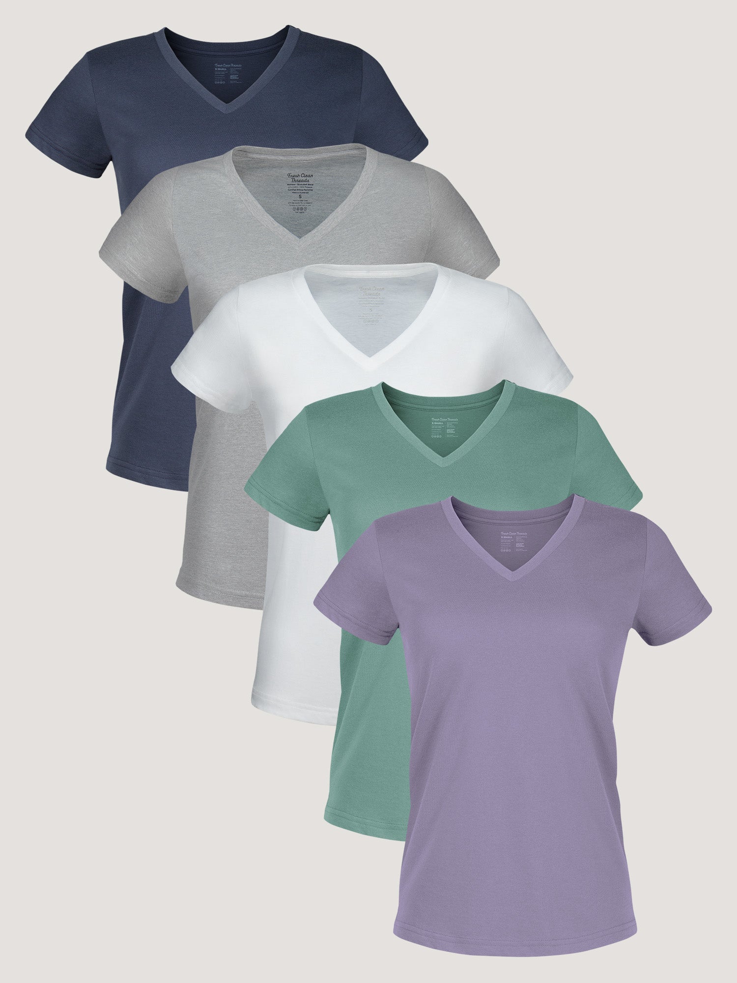  Women's V-Neck Dawn 5-Pack、mySite、ghnorth