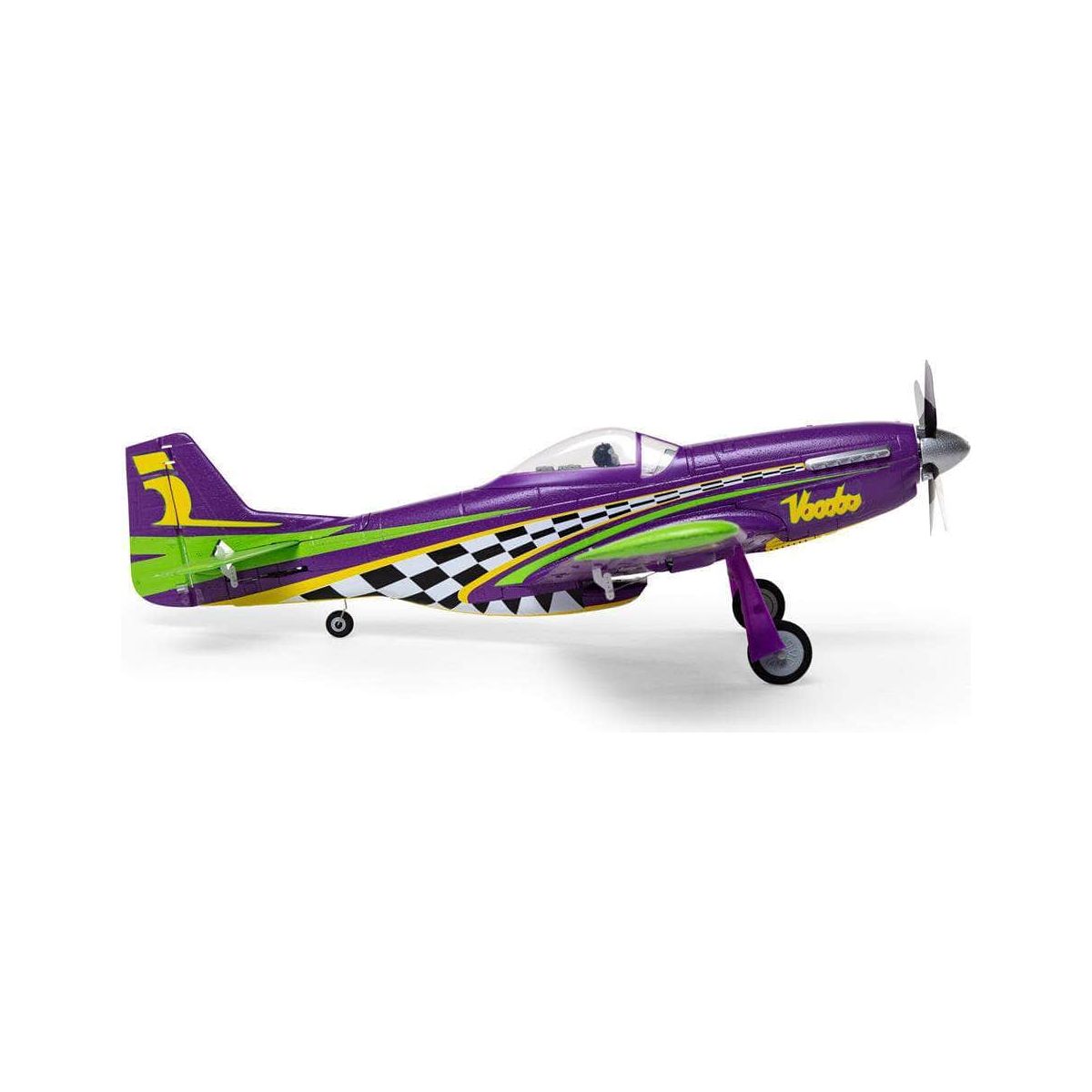  EFLU4350, E-flite UMX P-51D Voodoo BNF Basic Electric Airplane (493mm) w/AS3X & SAFE Select、mySite、merchandisen
