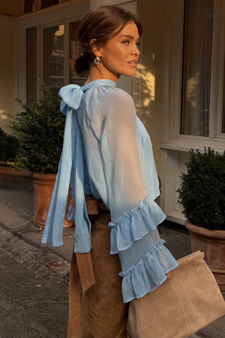 Pastel Blue Elinor Blouse、mySite、solidvoid