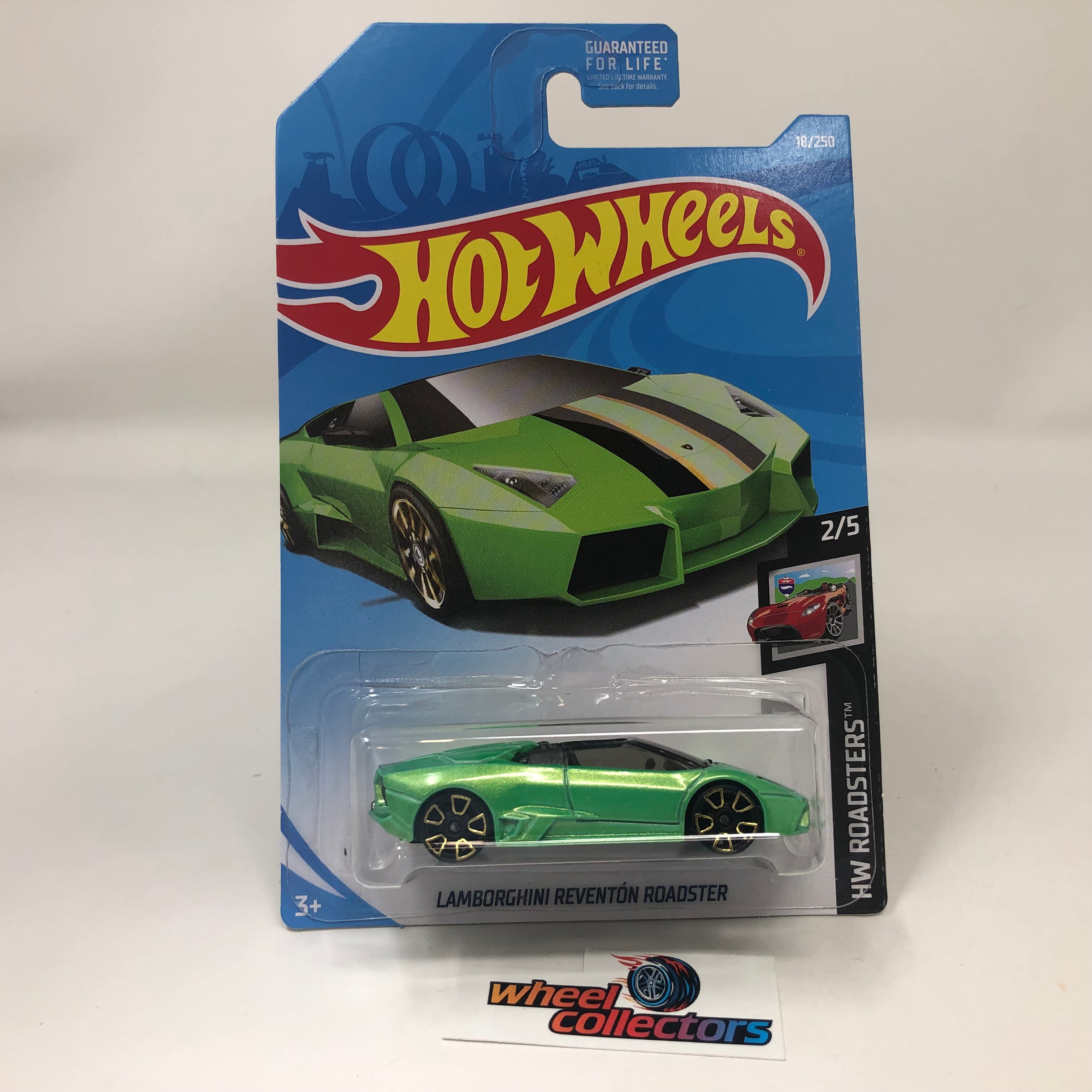 Lamborghini Reventon Roadster #18 * Green * 2019 Hot Wheels、mySite、hgirdovlk
