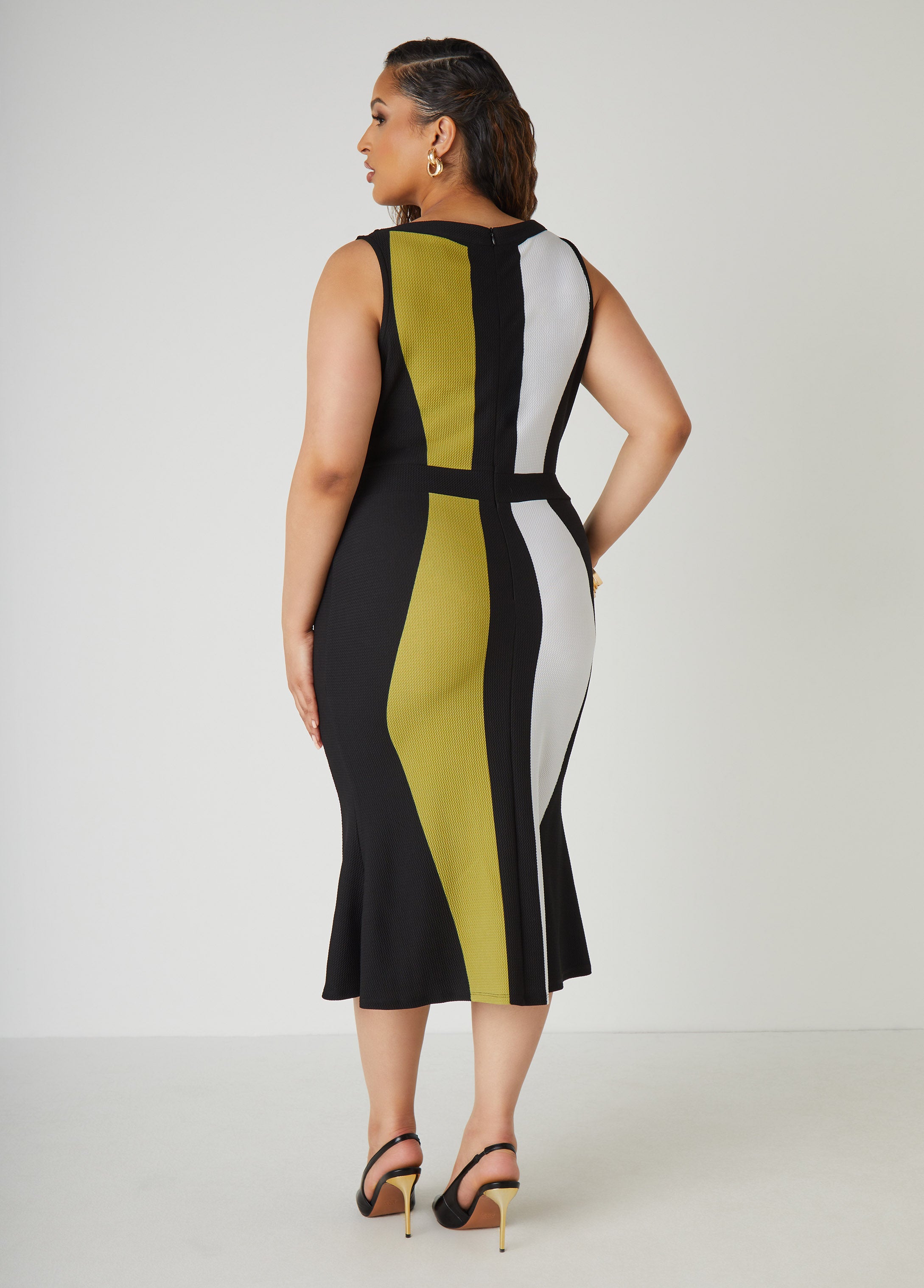 Colorblock Midaxi Sheath Dress、mySite、bengalsvssteelers