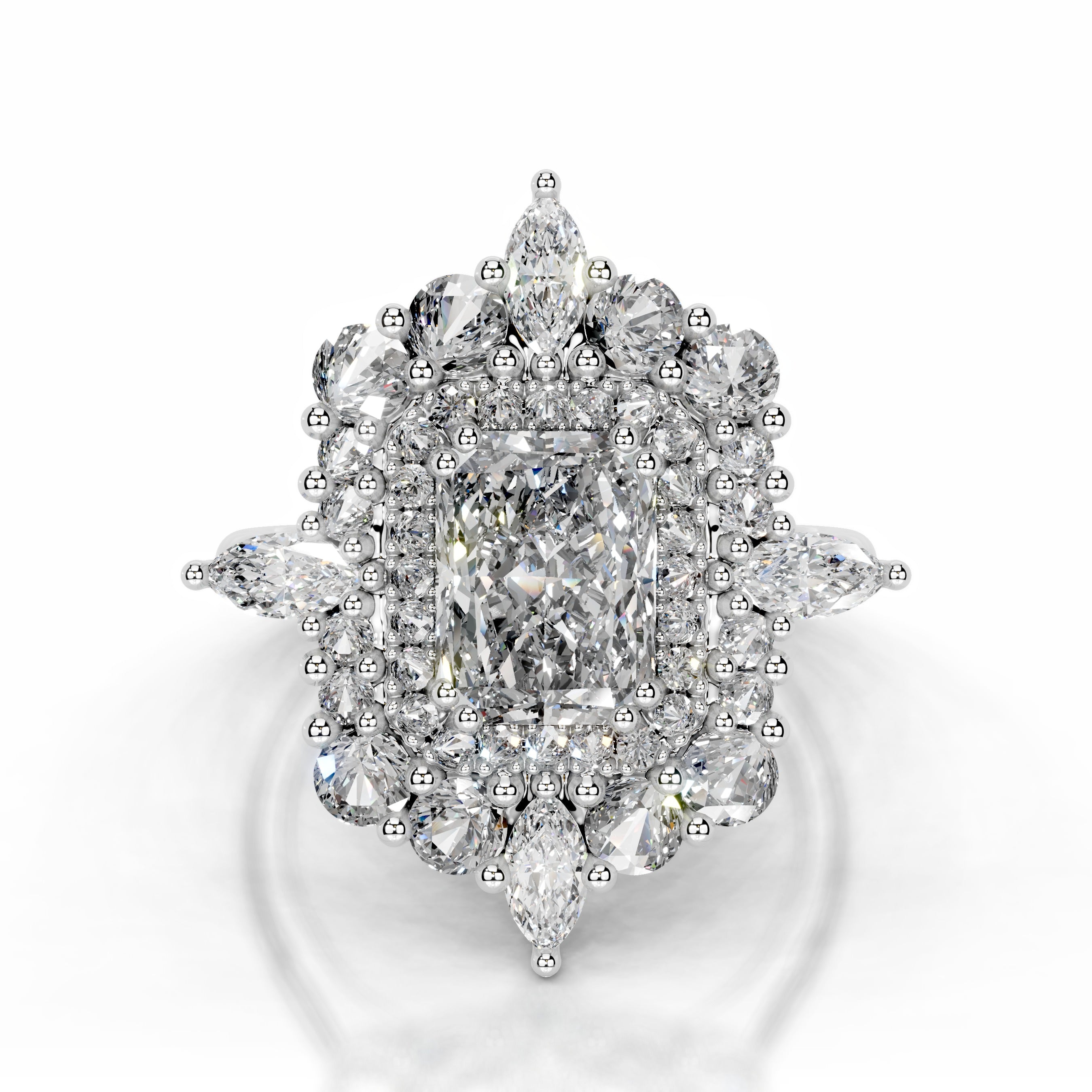 Alberta Lab Grown Diamond Ring - 18K White Gold、mySite、hinf8tx79