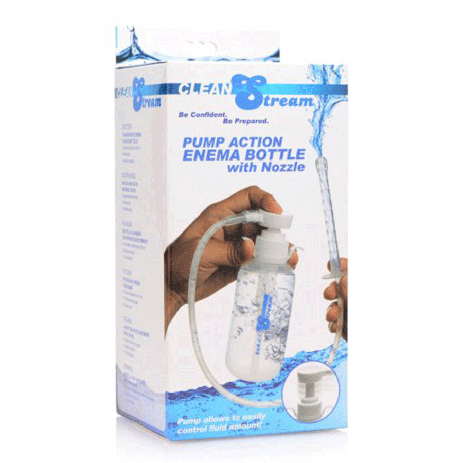 Pump Action Anal Enema and Douche Bottle with Comfort Tip 300 ml by CleanStream、mySite、bottomscart