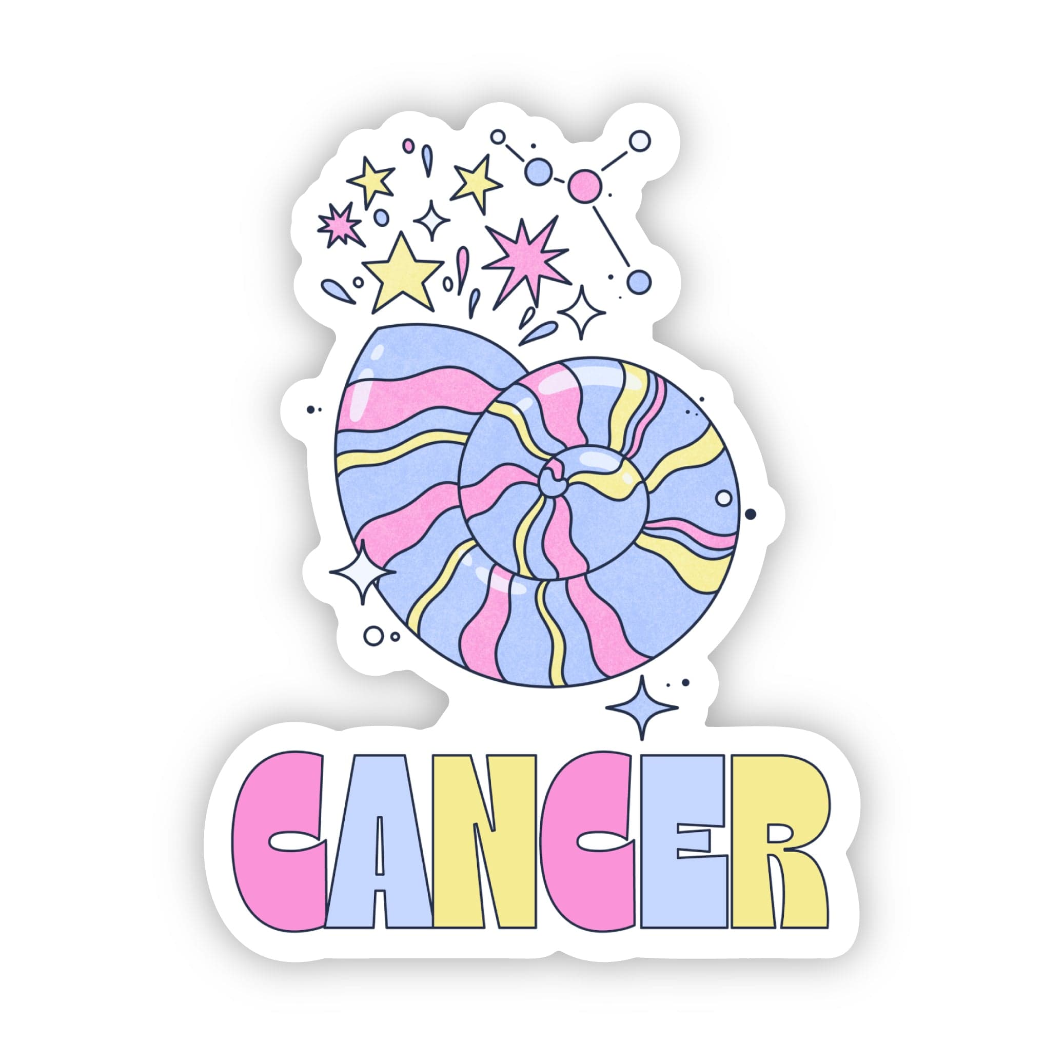  Cancer Zodiac Sign Sticker、mySite、ghnorth
