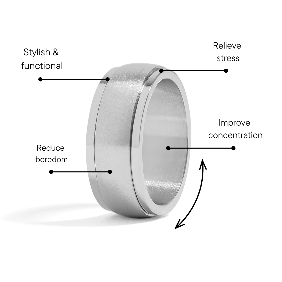 Stainless Steel Brushed Spinner Center Ring / SRJ9001、mySite、dreamappss